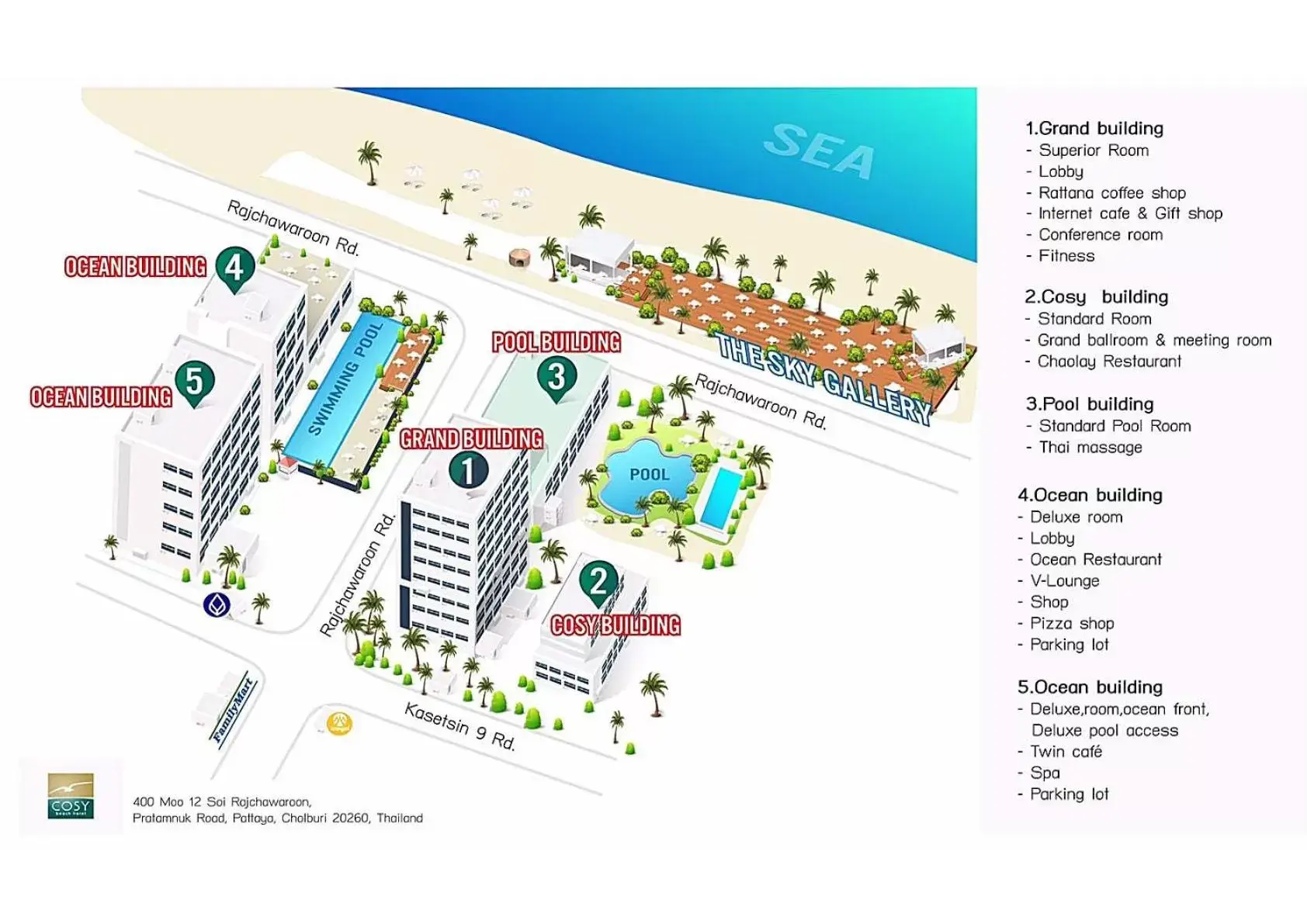 Bird's eye view in Cosy Beach Hotel - SHA Extra Plus Bird's eye view in Cosy Beach Hotel - SHA Extra Plus