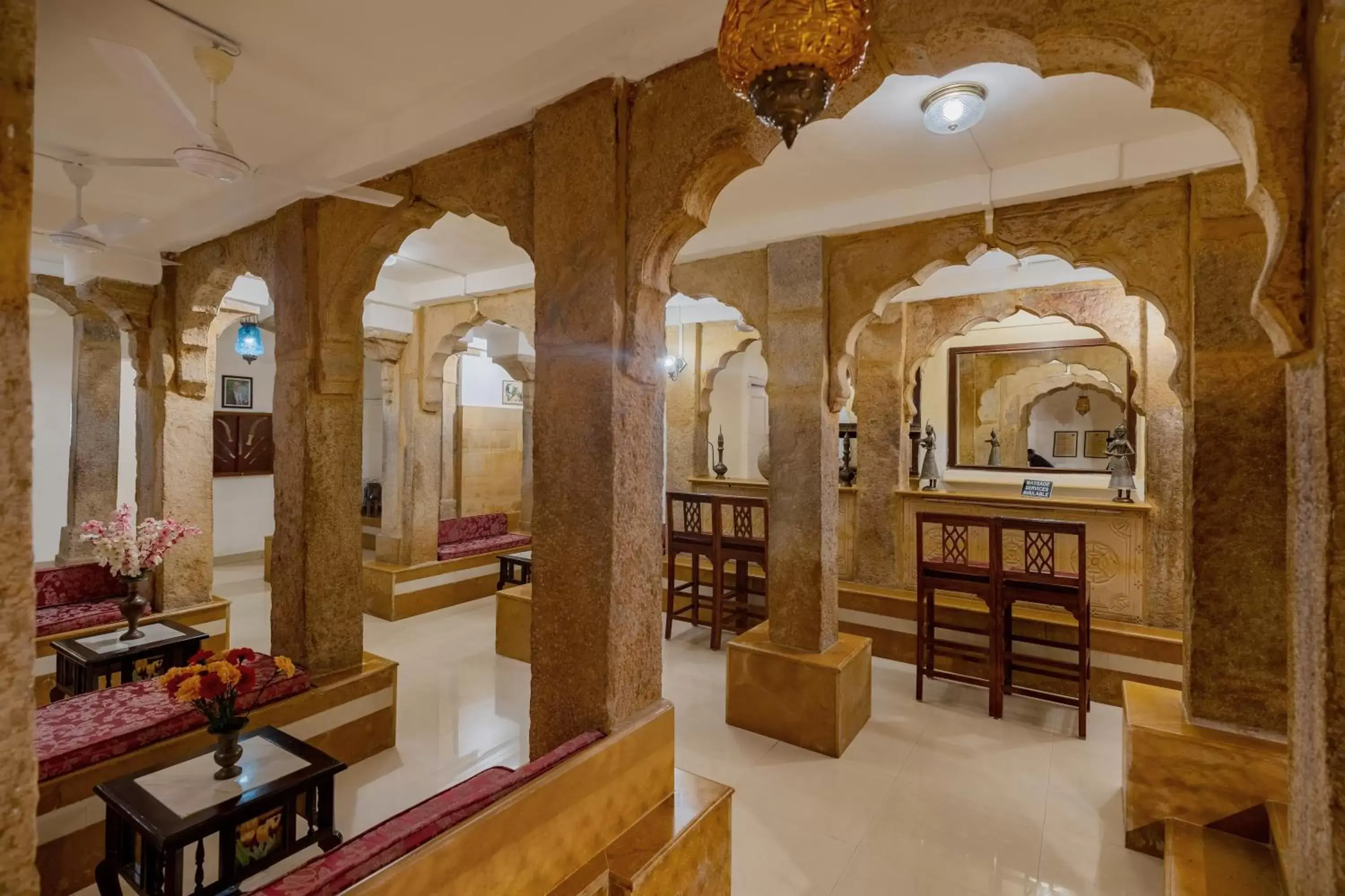 Lobby or reception in WelcomHeritage Mandir Palace