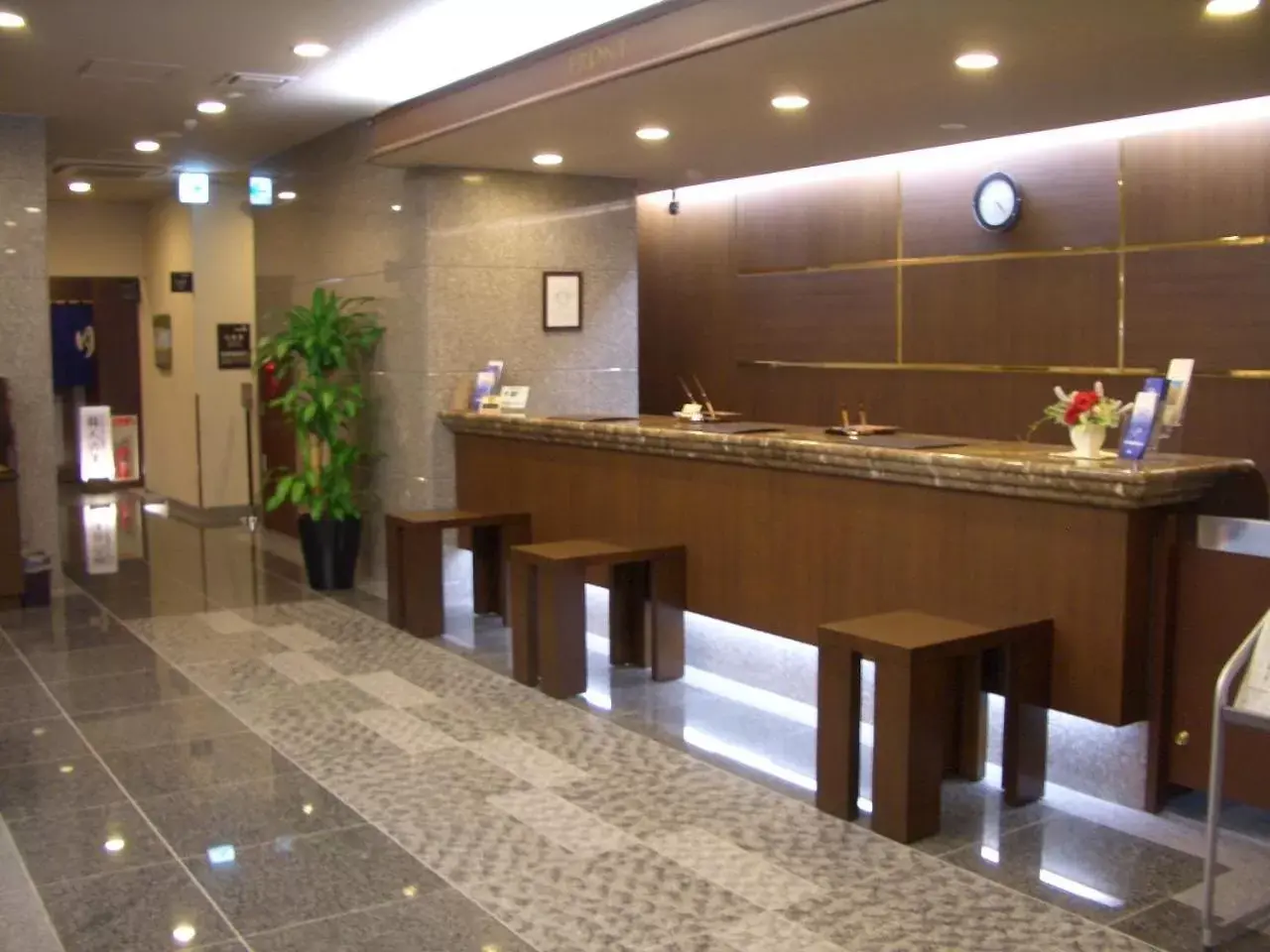 Lobby or reception, Lobby/Reception in Hotel Route-Inn Aomori Chuo Inter