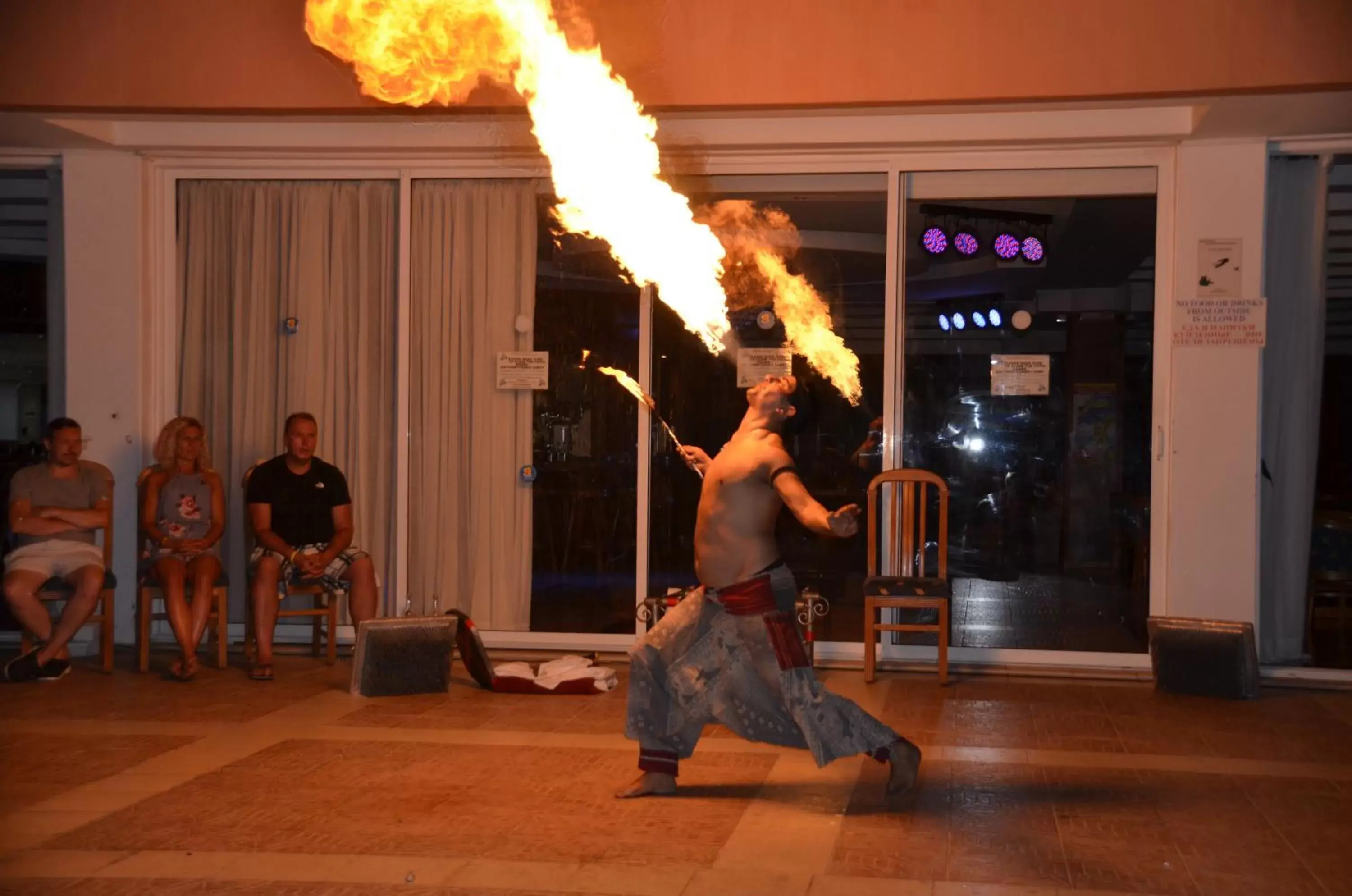 Evening entertainment in Avlida Hotel