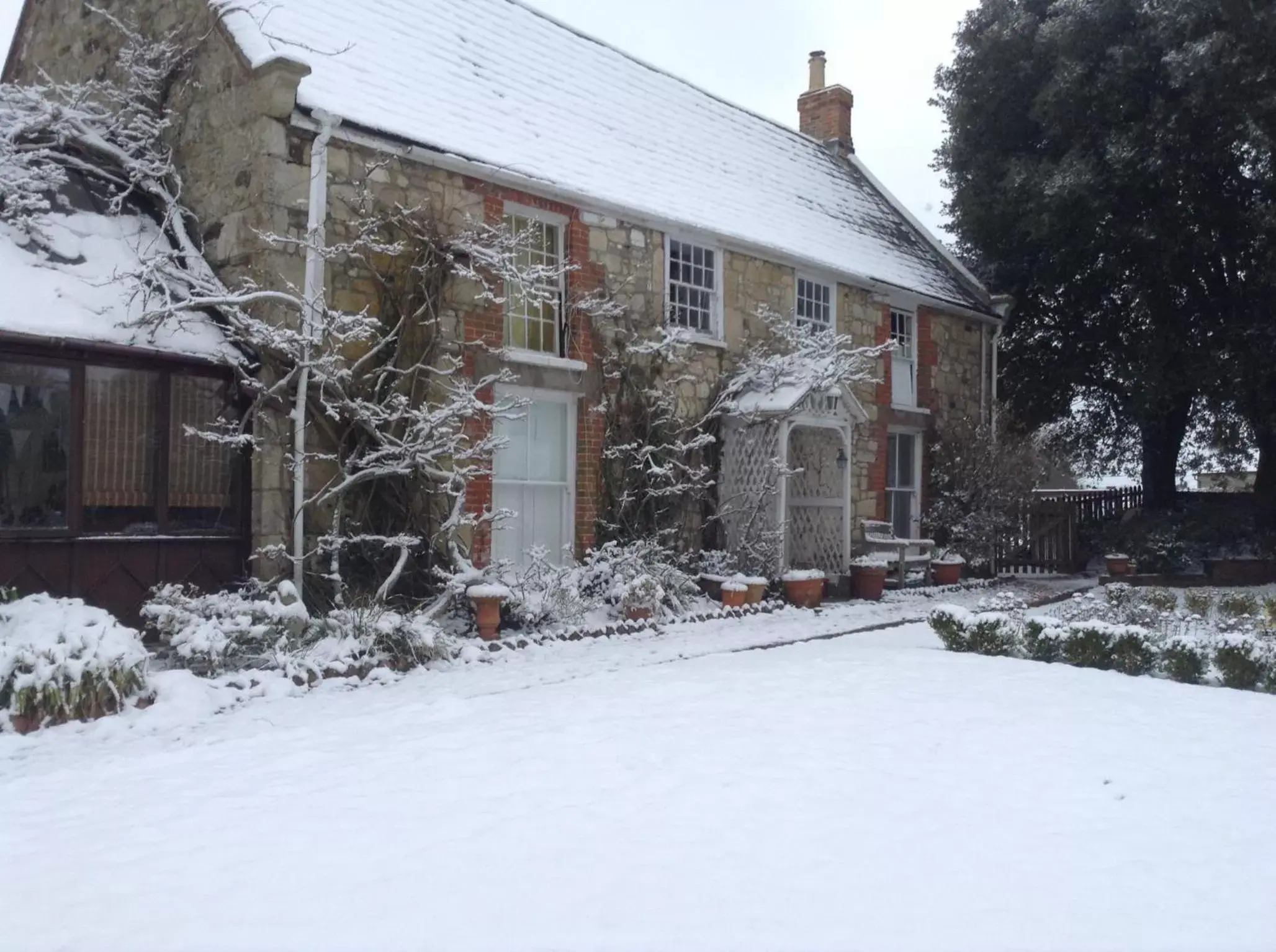 Property building, Winter in Stroud House