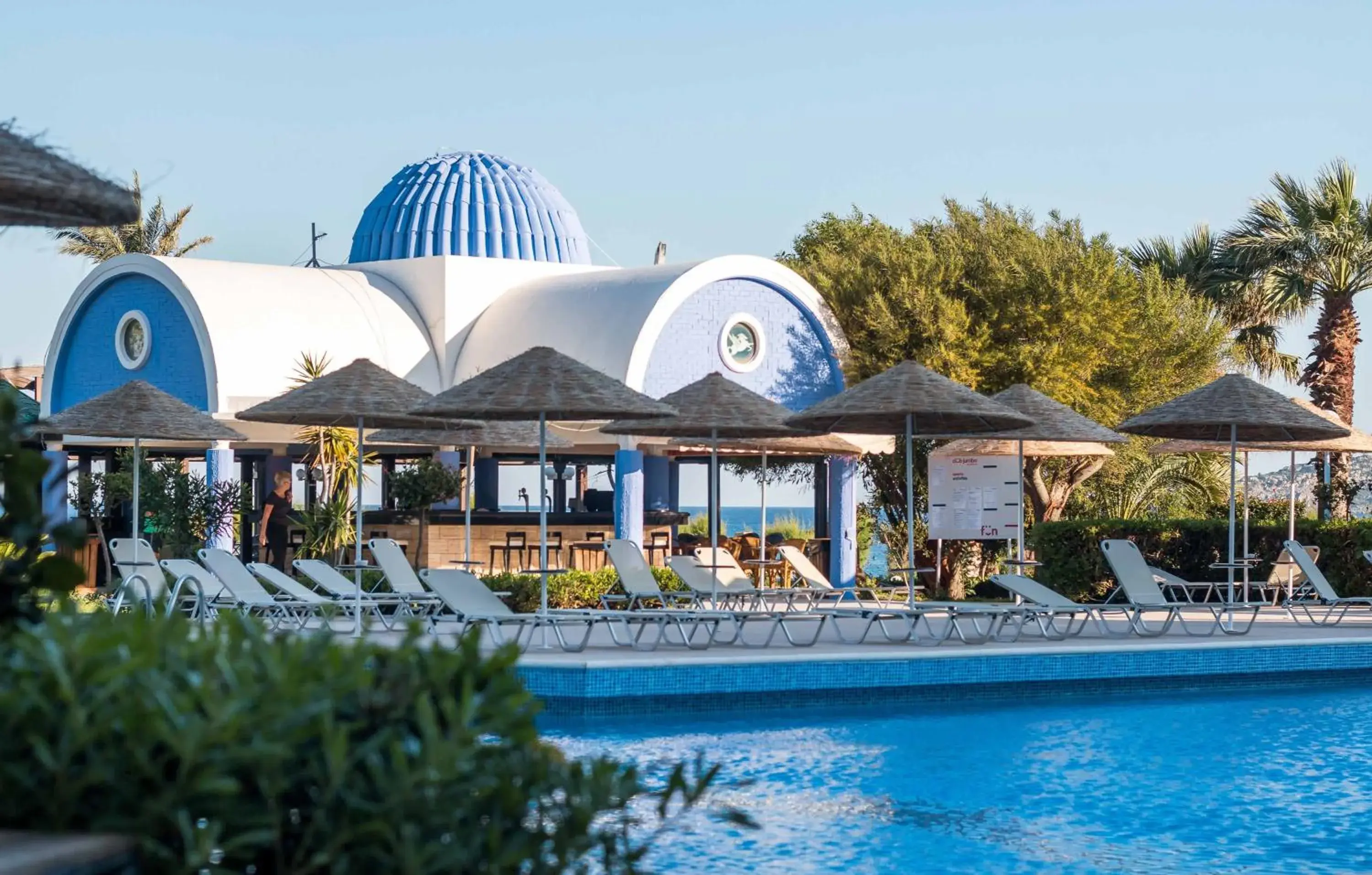 Lounge or bar, Swimming Pool in Pegasos Deluxe Beach Hotel