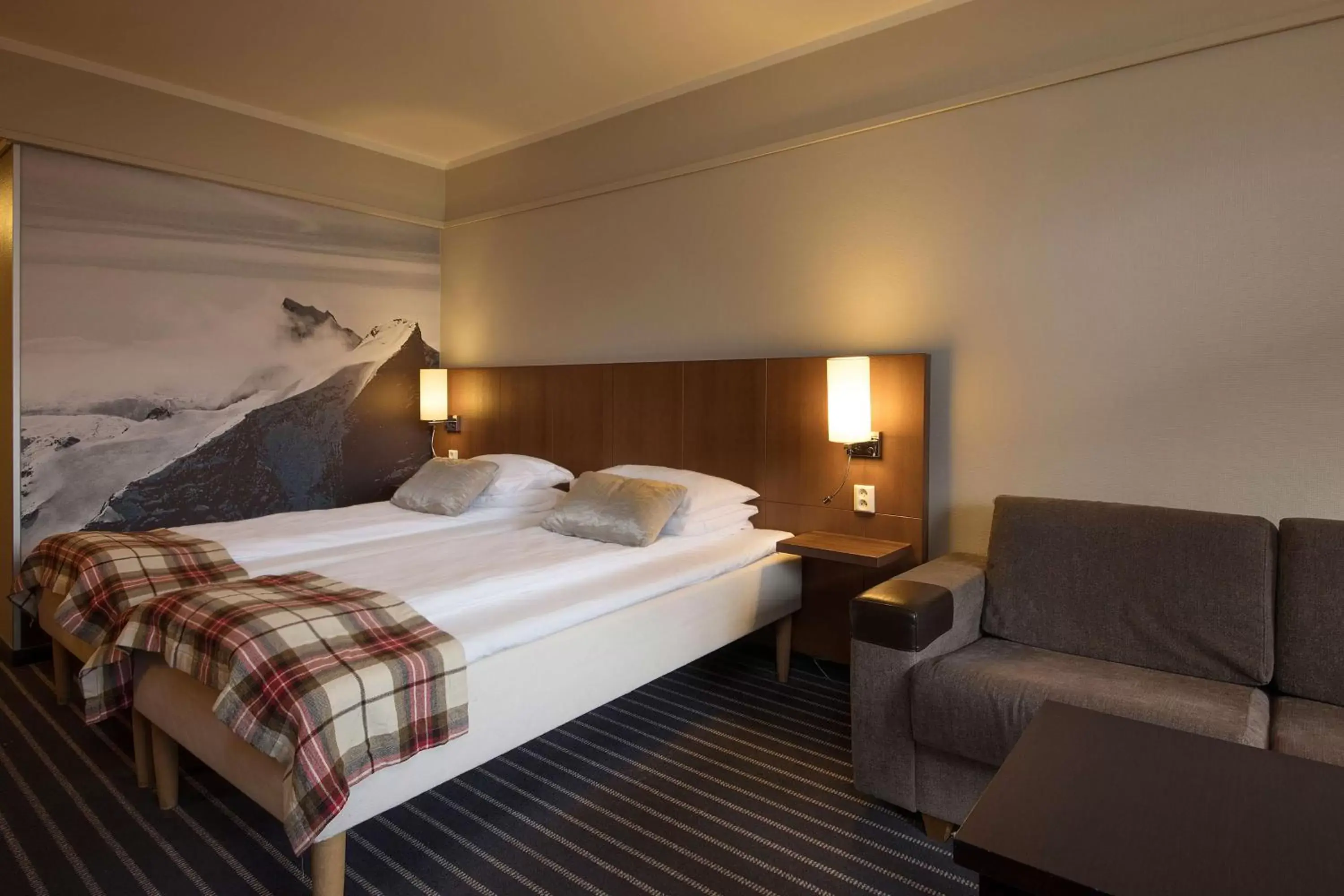 Photo of the whole room, Bed in Scandic Sunnfjord Hotel & Spa