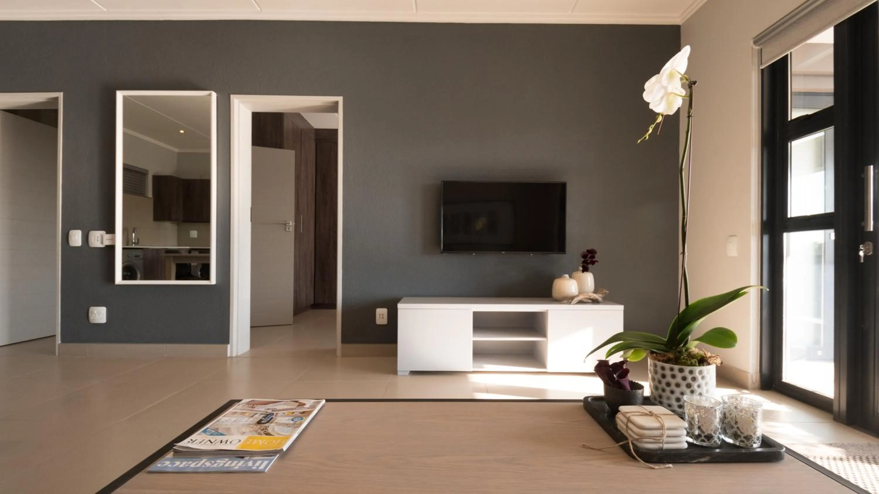 Living room in Odyssey Luxury Apartments - Back Up Generator