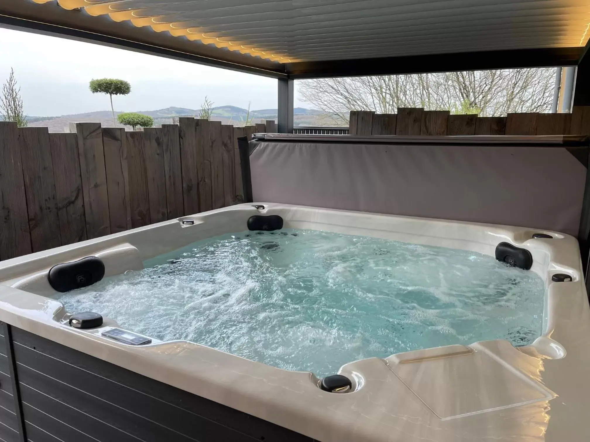 Hot Tub in Logis Au Vieux Morvan