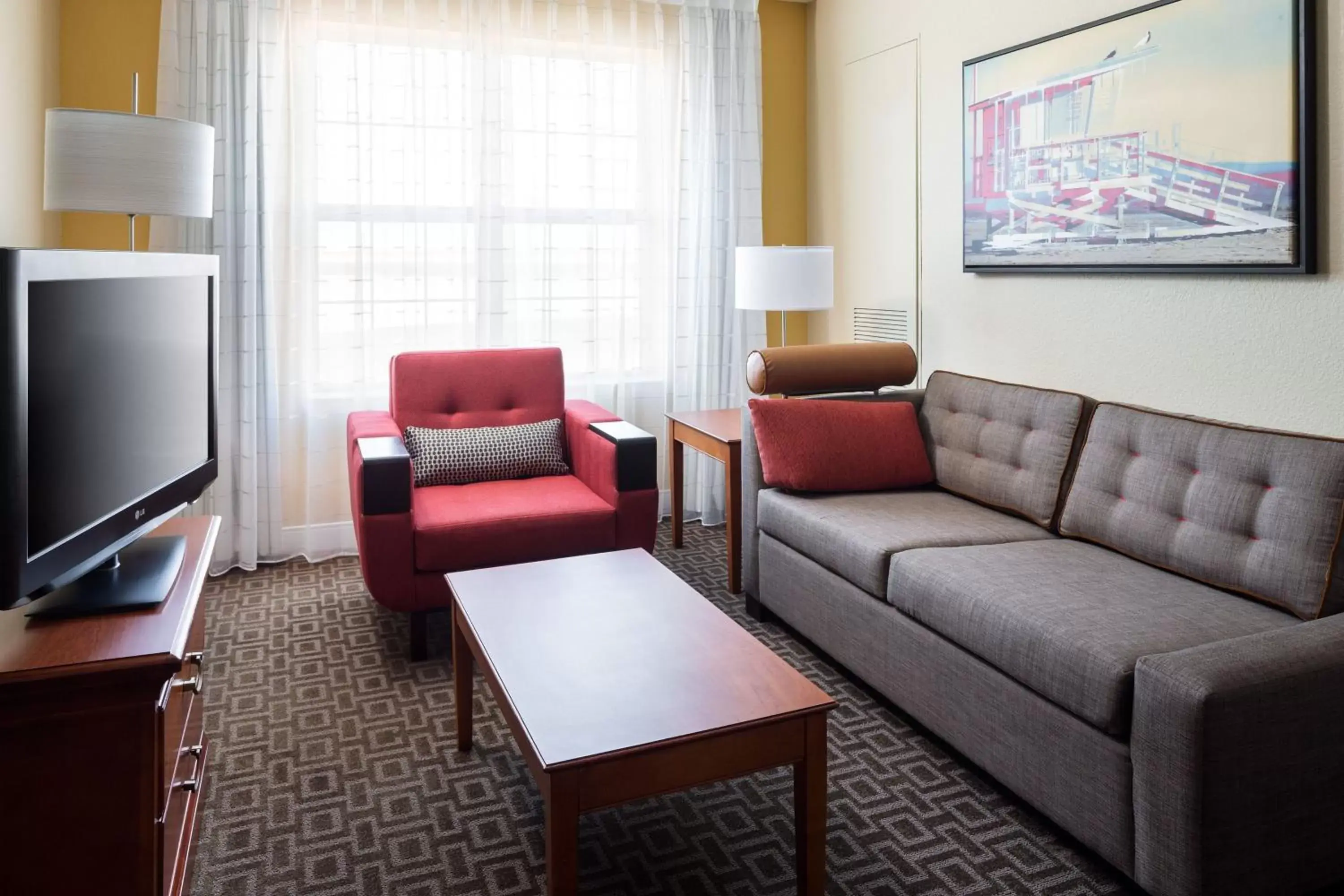 Living room, Seating Area in TownePlace Suites Los Angeles LAX Manhattan Beach