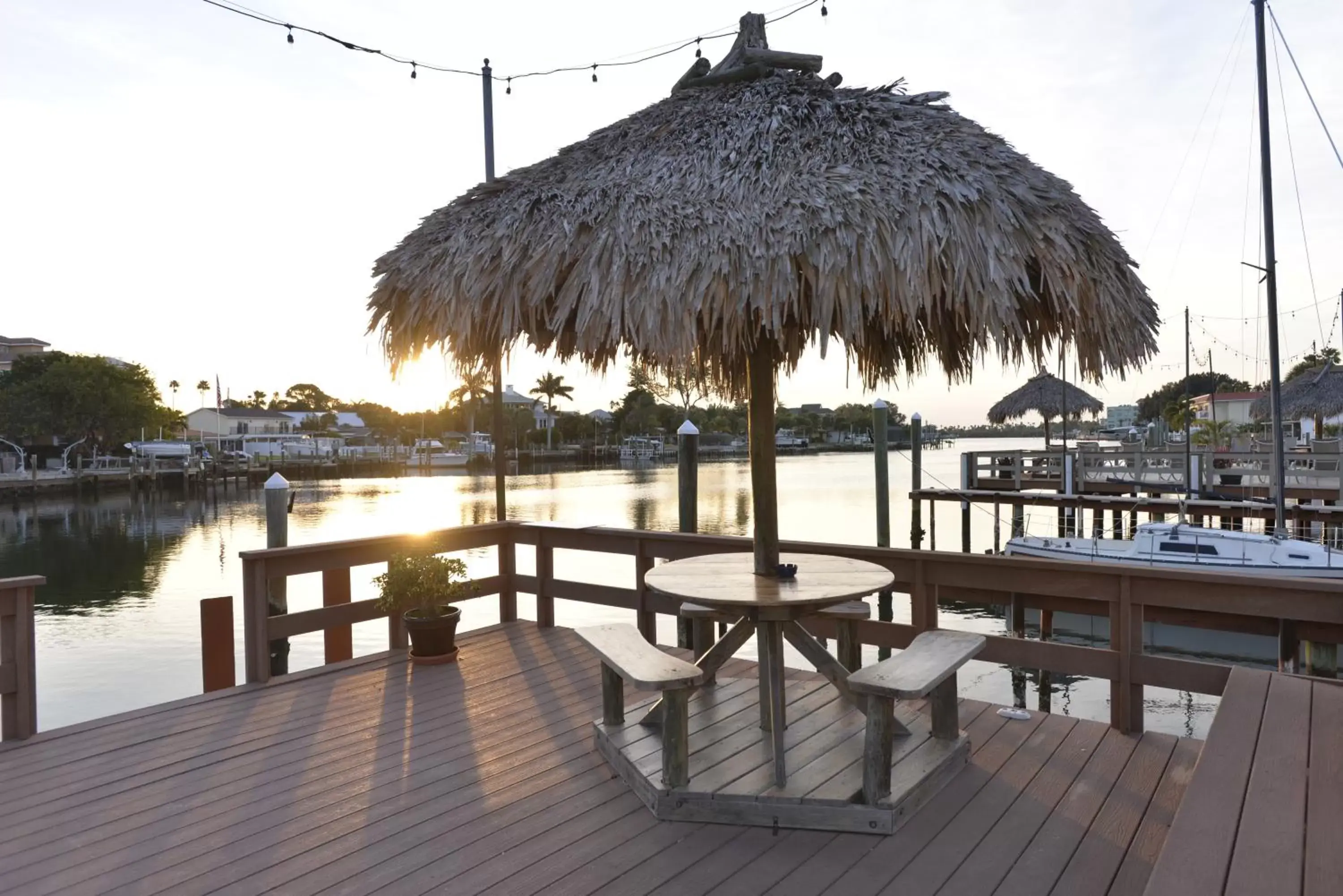 Patio in Bay Palms Waterfront Resort - Hotel and Marina