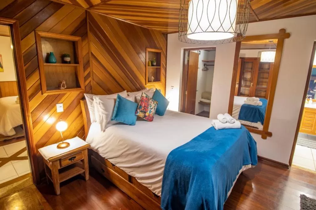 Bed in Pousada Ricanto Amore Mio