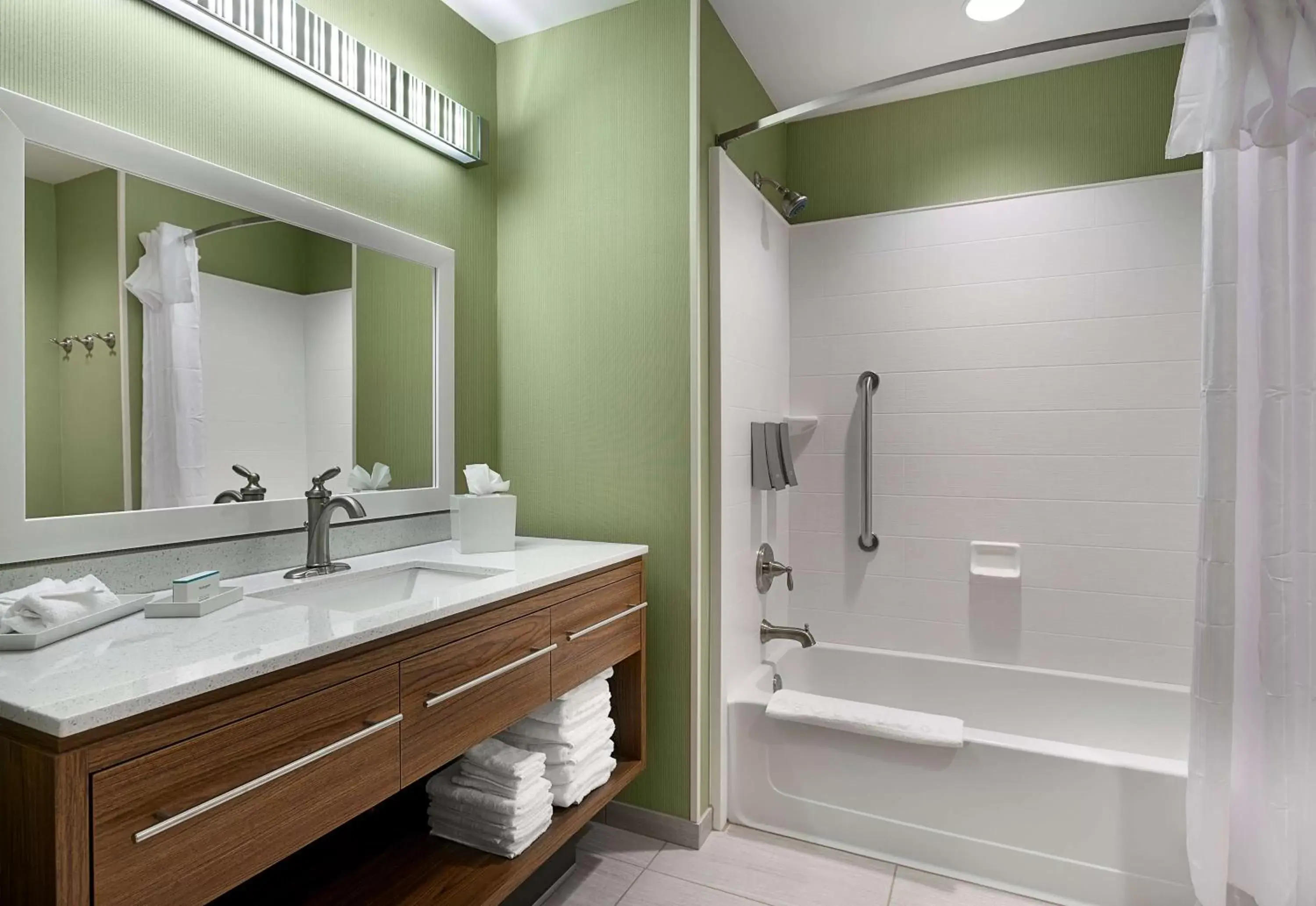 Bathroom in Home2 Suites by Hilton Greenville Airport