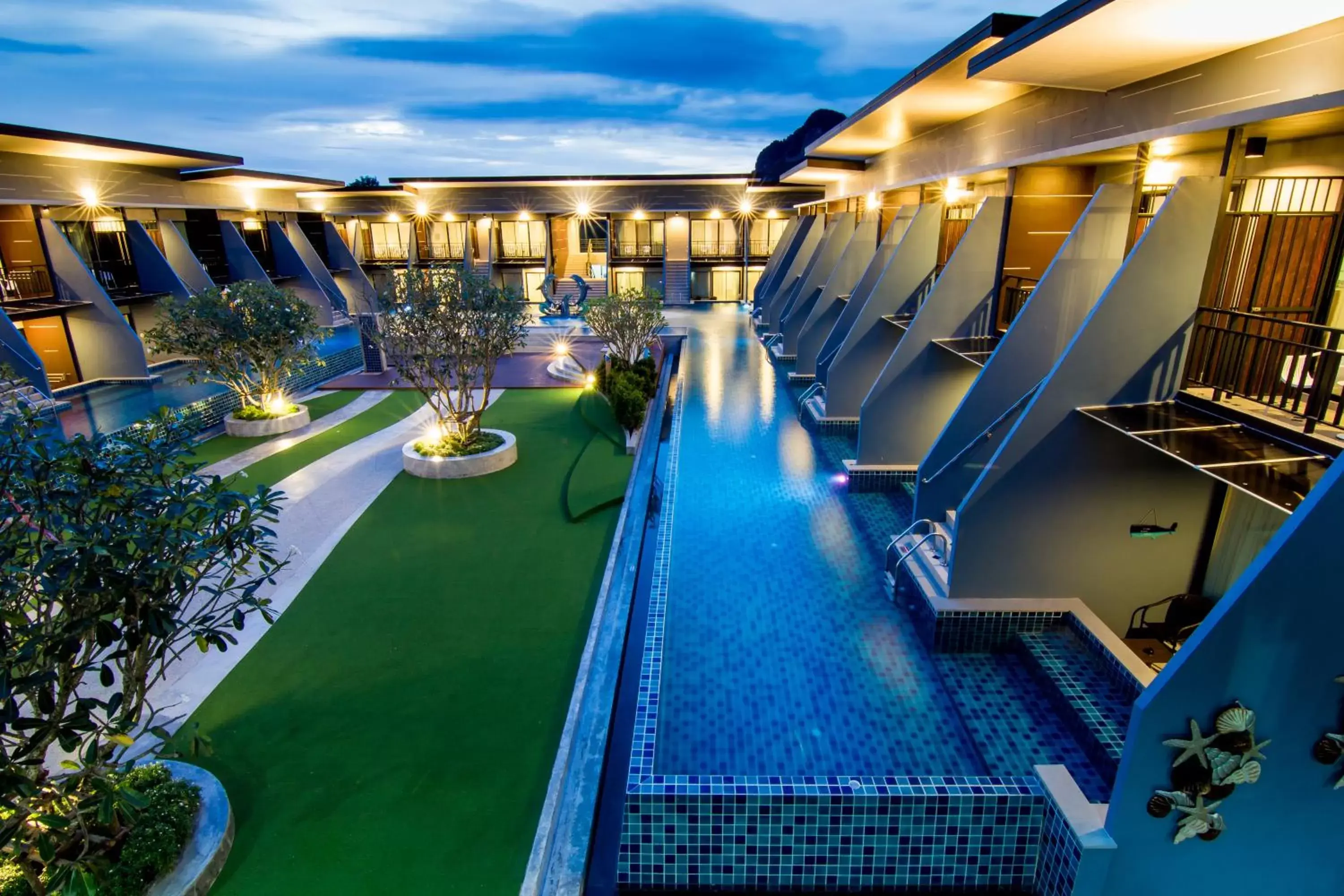 Bird's eye view, Pool View in The Phu Beach Hotel - SHA Plus
