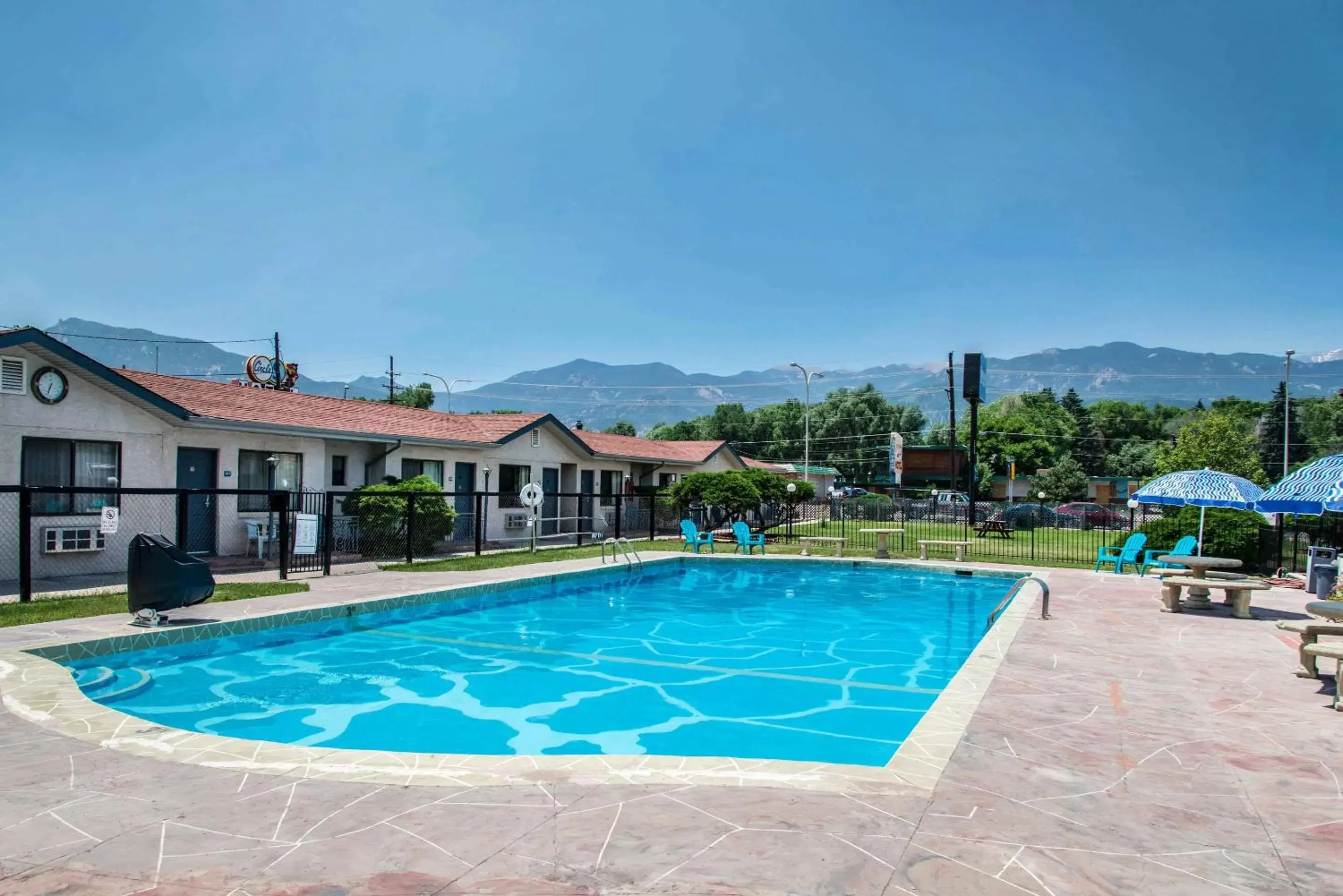 On site, Swimming Pool in Rodeway Inn & Suites Colorado Springs