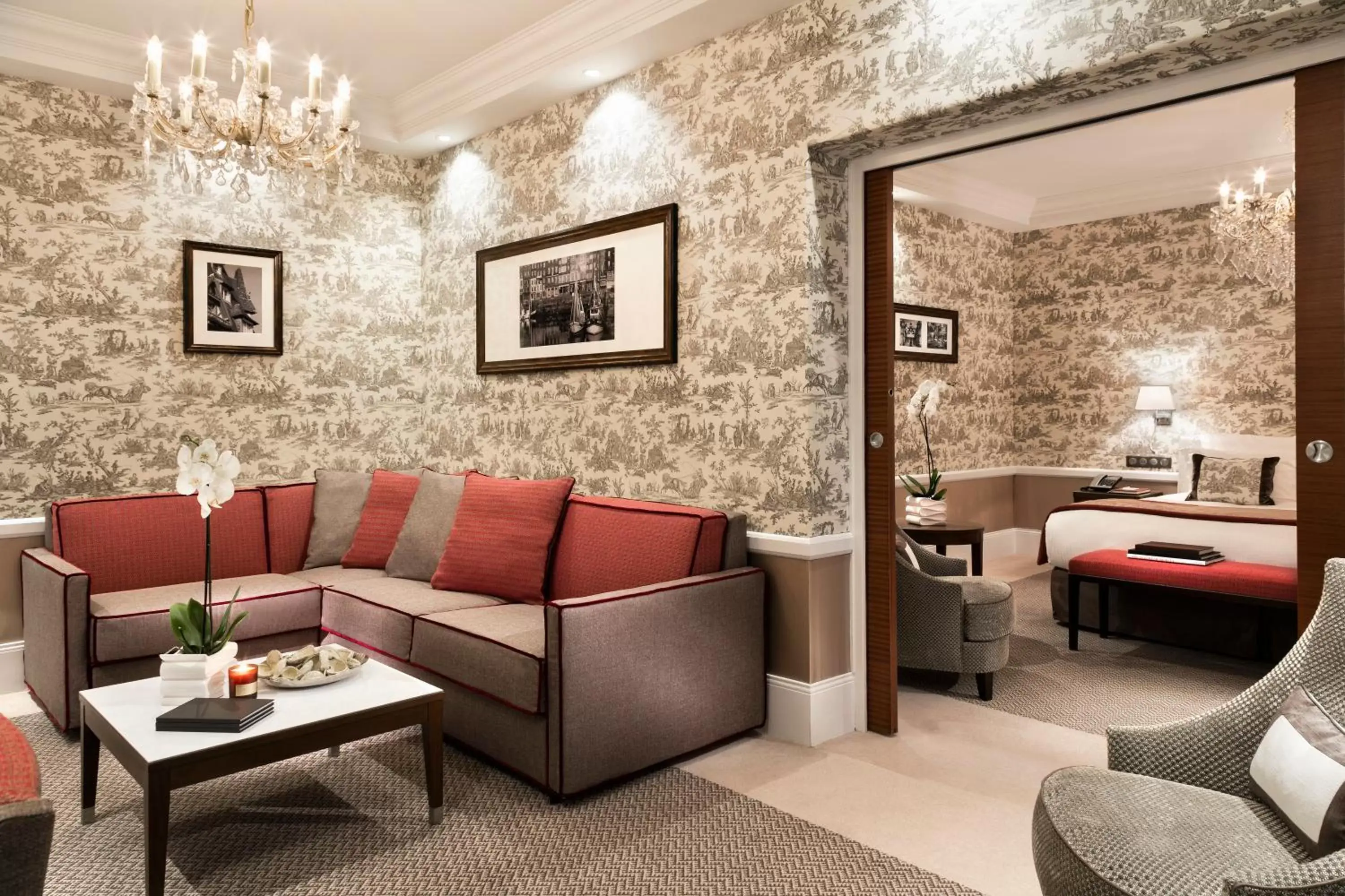 Living room, Seating Area in Hôtel Barrière Le Normandy