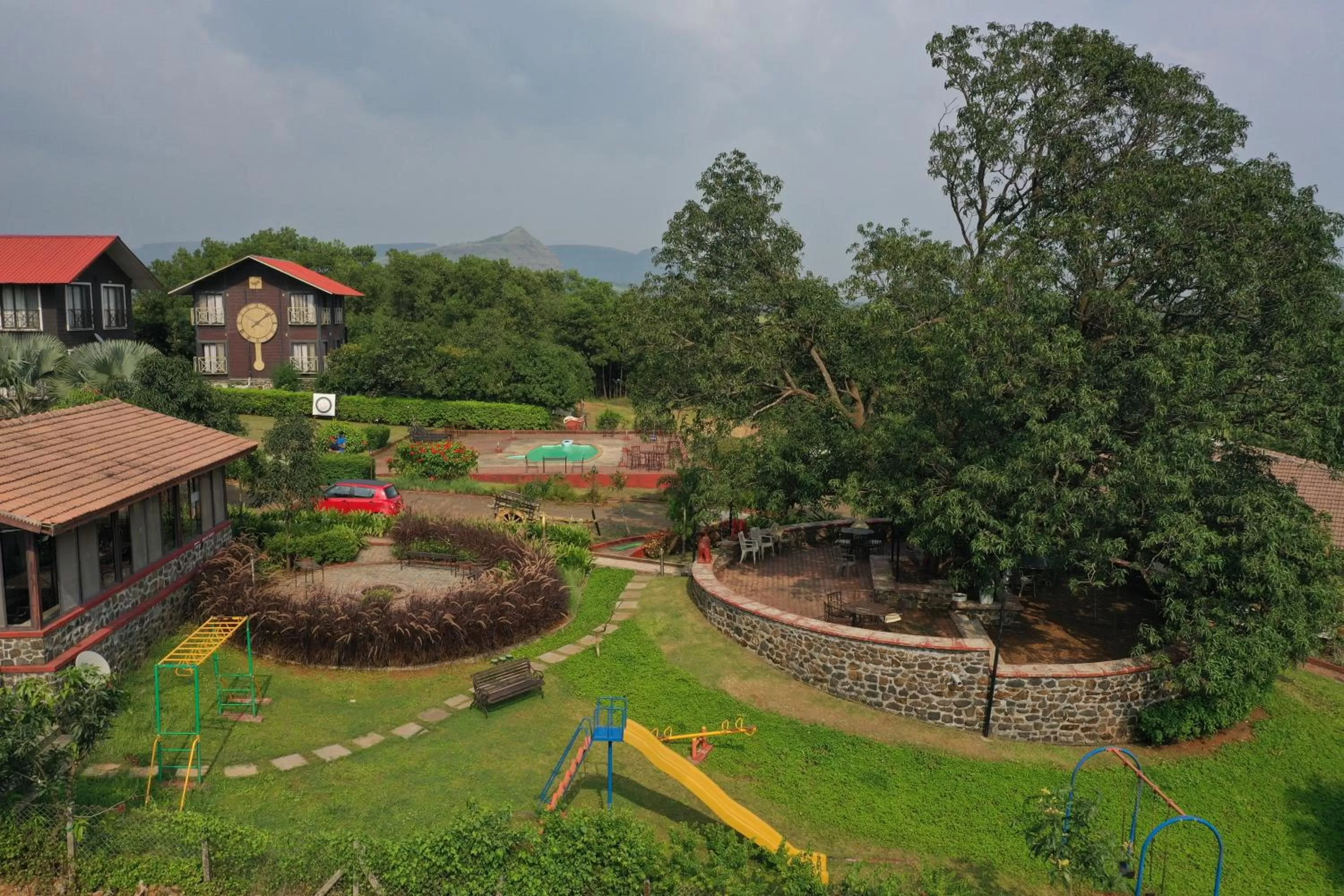 Garden view in Jayshin Lake Vaitarna Resort - Igatpuri