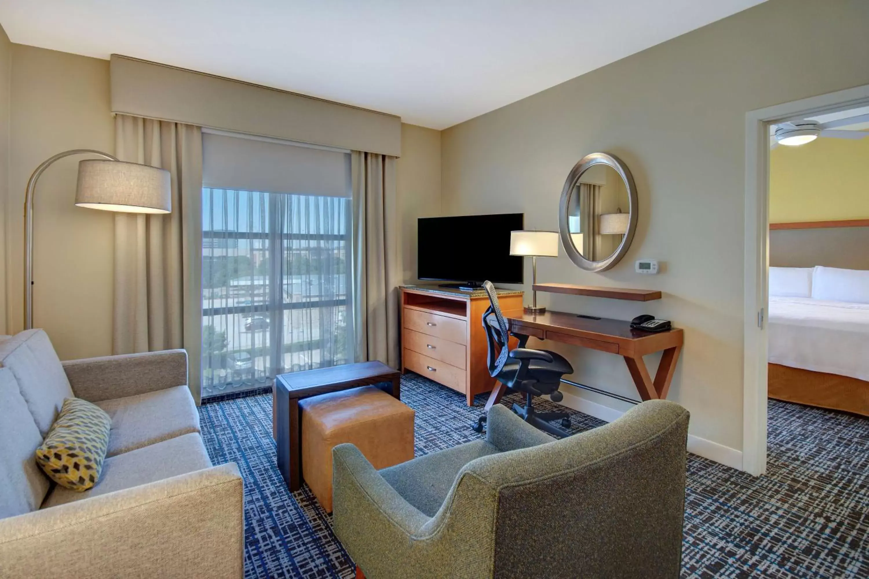 Living room, Seating Area in Homewood Suites Dallas-Frisco