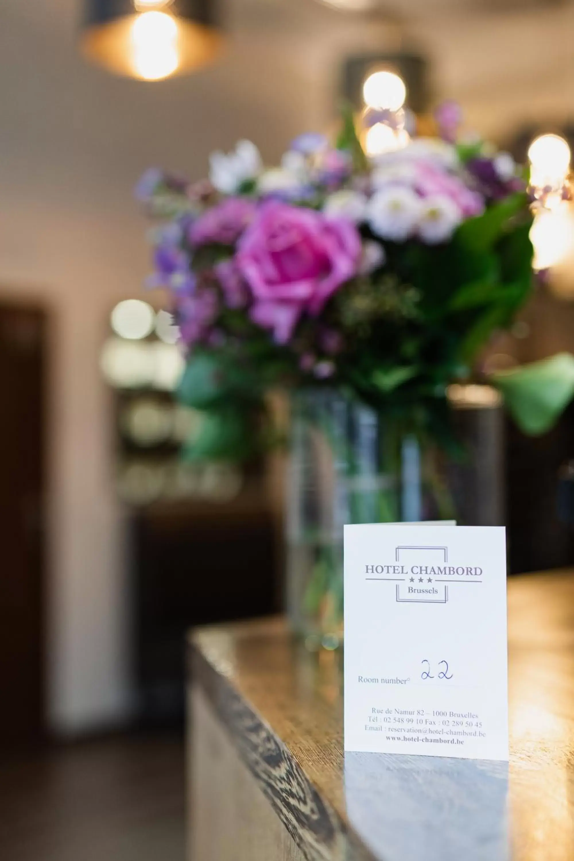 Lobby or reception in Hotel Chambord