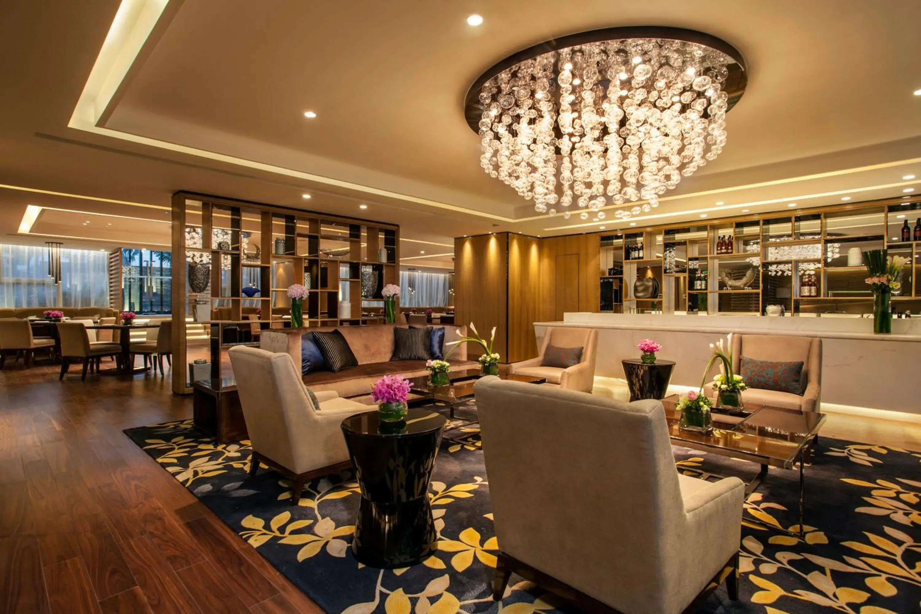 Lounge or bar, Restaurant/Places to Eat in Ascott IFC Guangzhou Residence