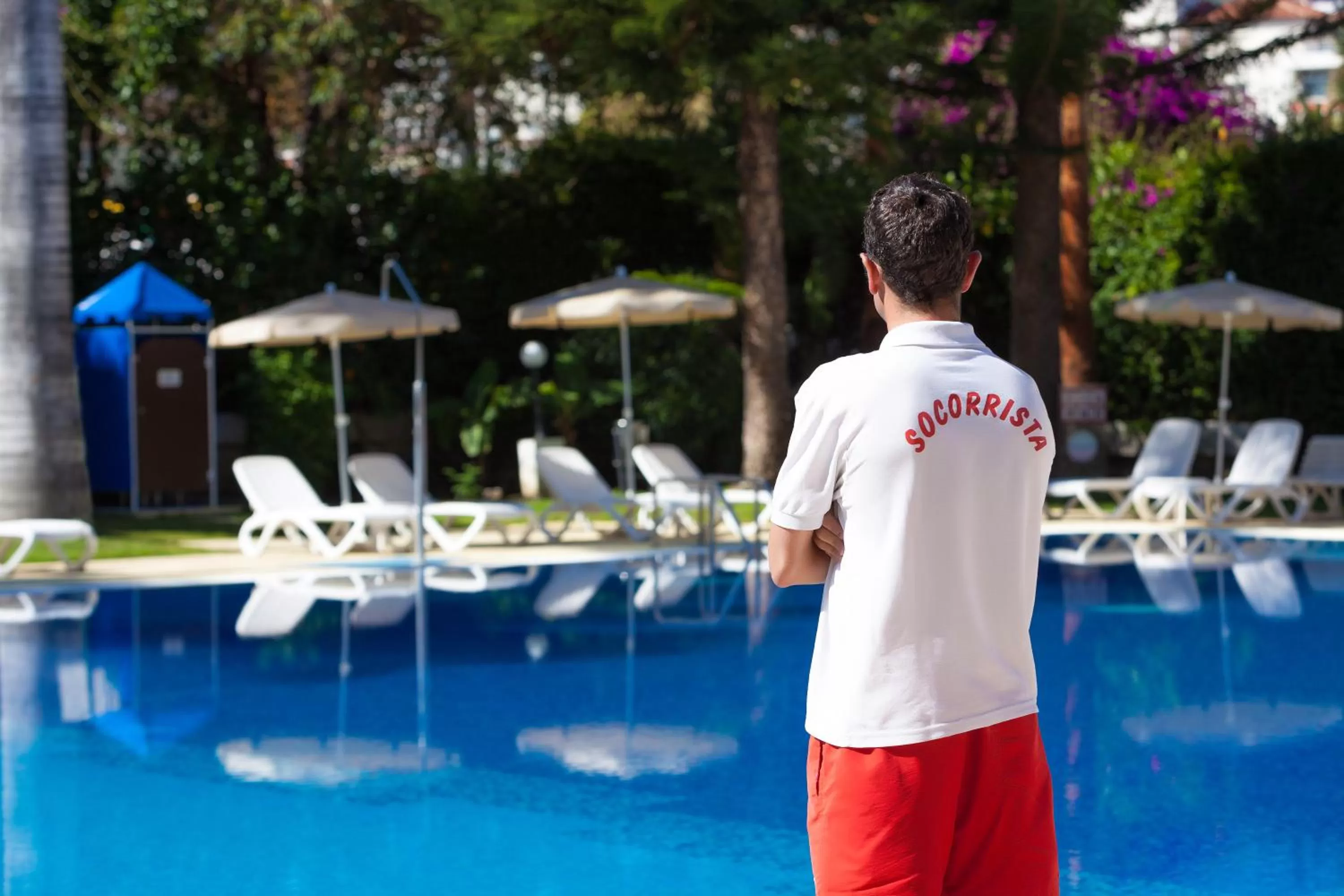 Swimming pool in Apartamentos Masaru