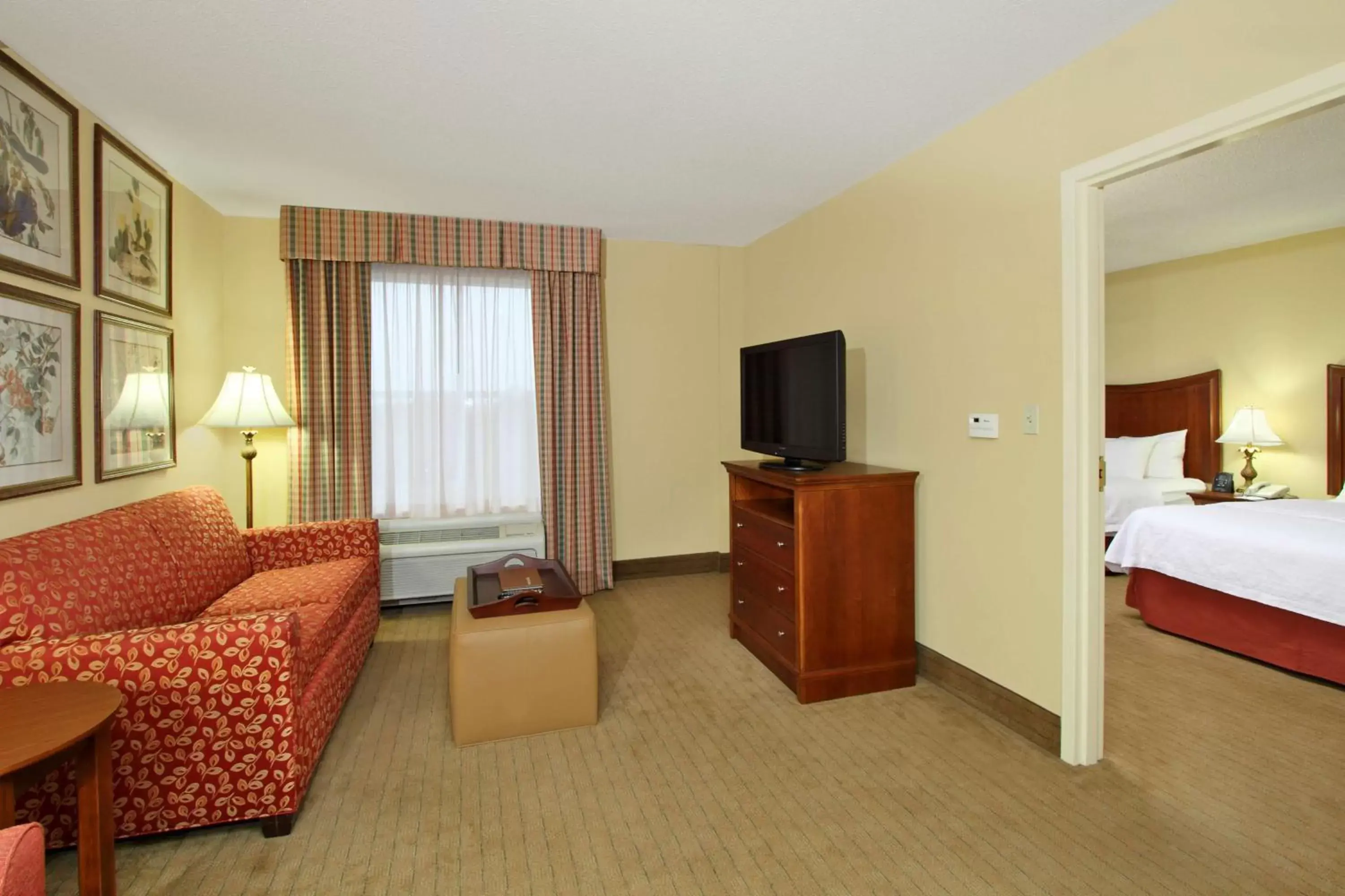 Living room, TV/Entertainment Center in Homewood Suites by Hilton Chesapeake - Greenbrier