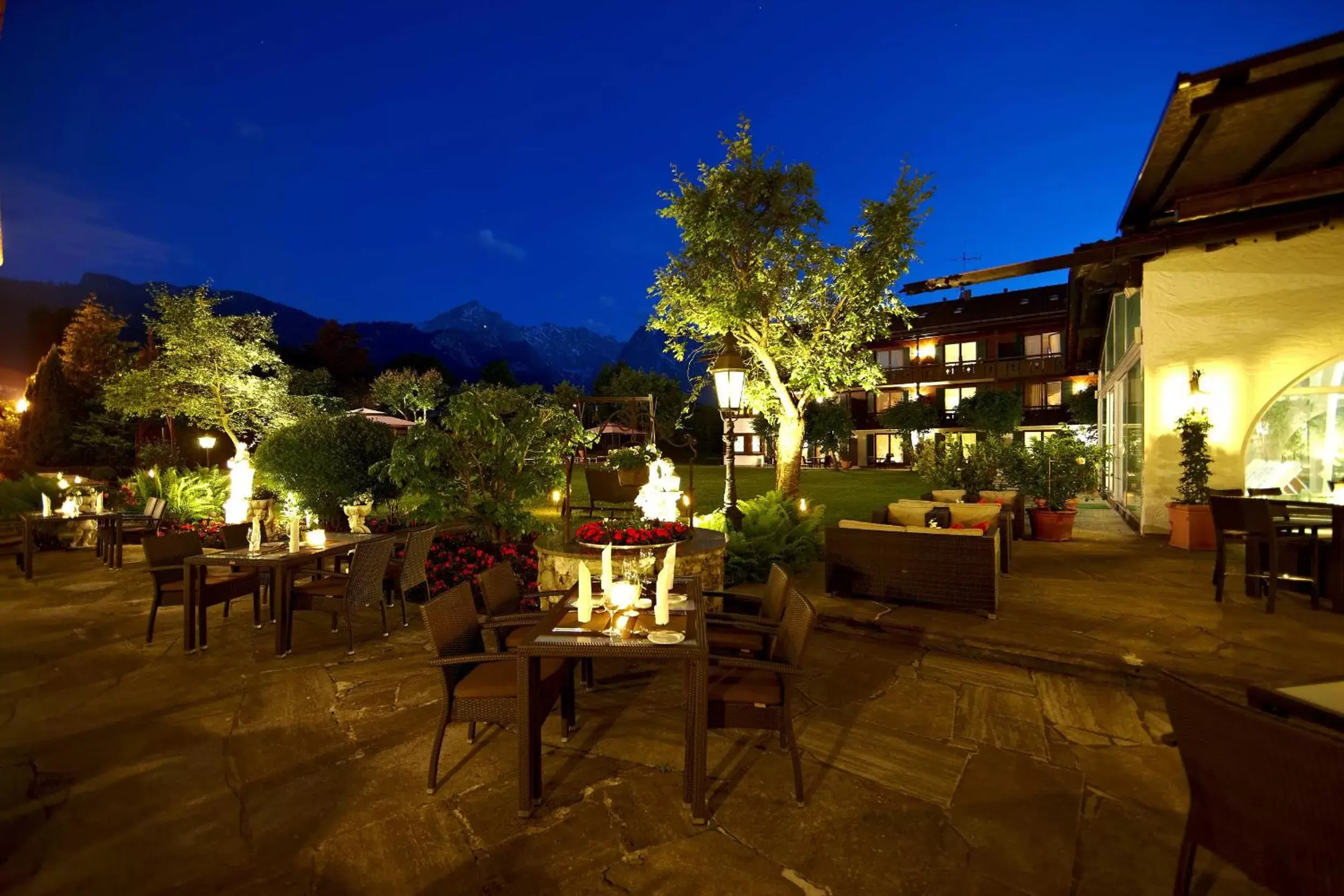 Night, Restaurant/Places to Eat in Obermühle 4*S Boutique Resort