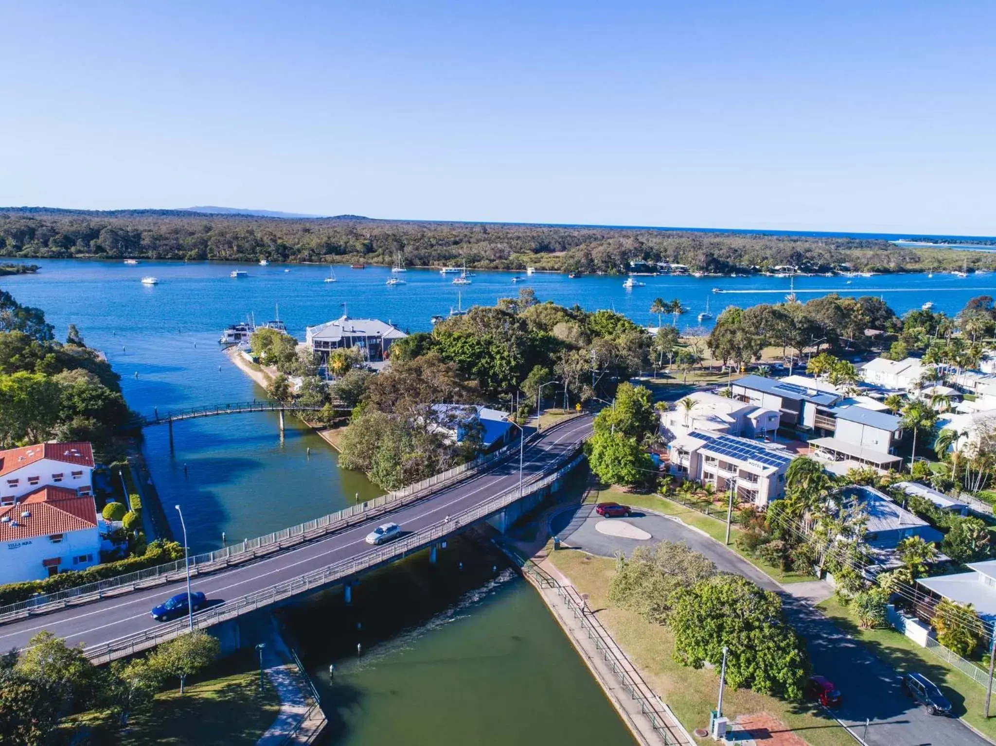 View (from property/room), Bird's-eye View in Noosa Sun Motel