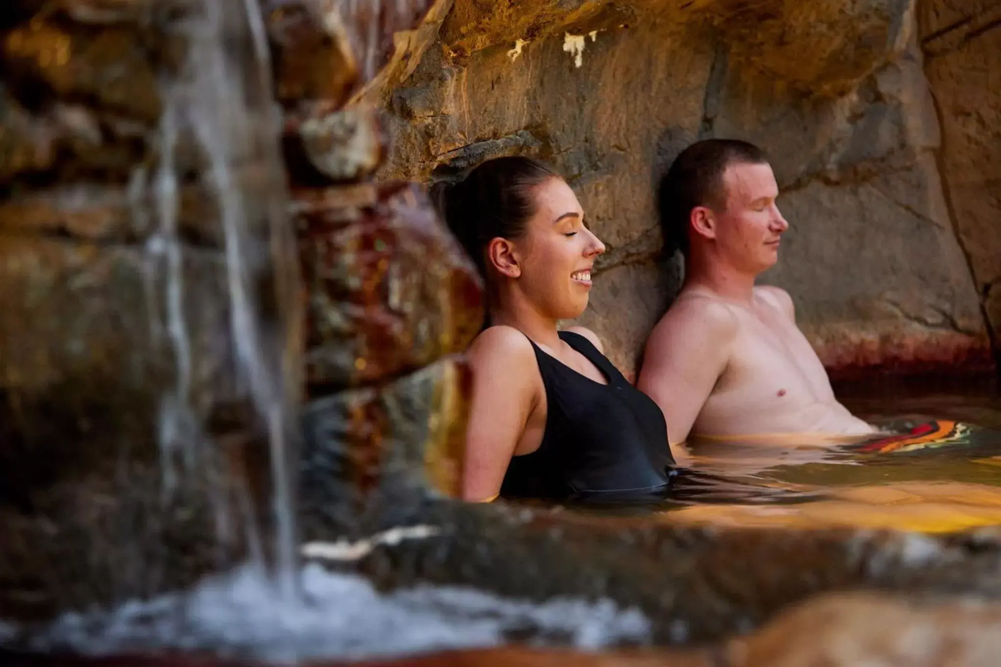 Hot Spring Bath in Deep Blue Hotel & Hot Springs