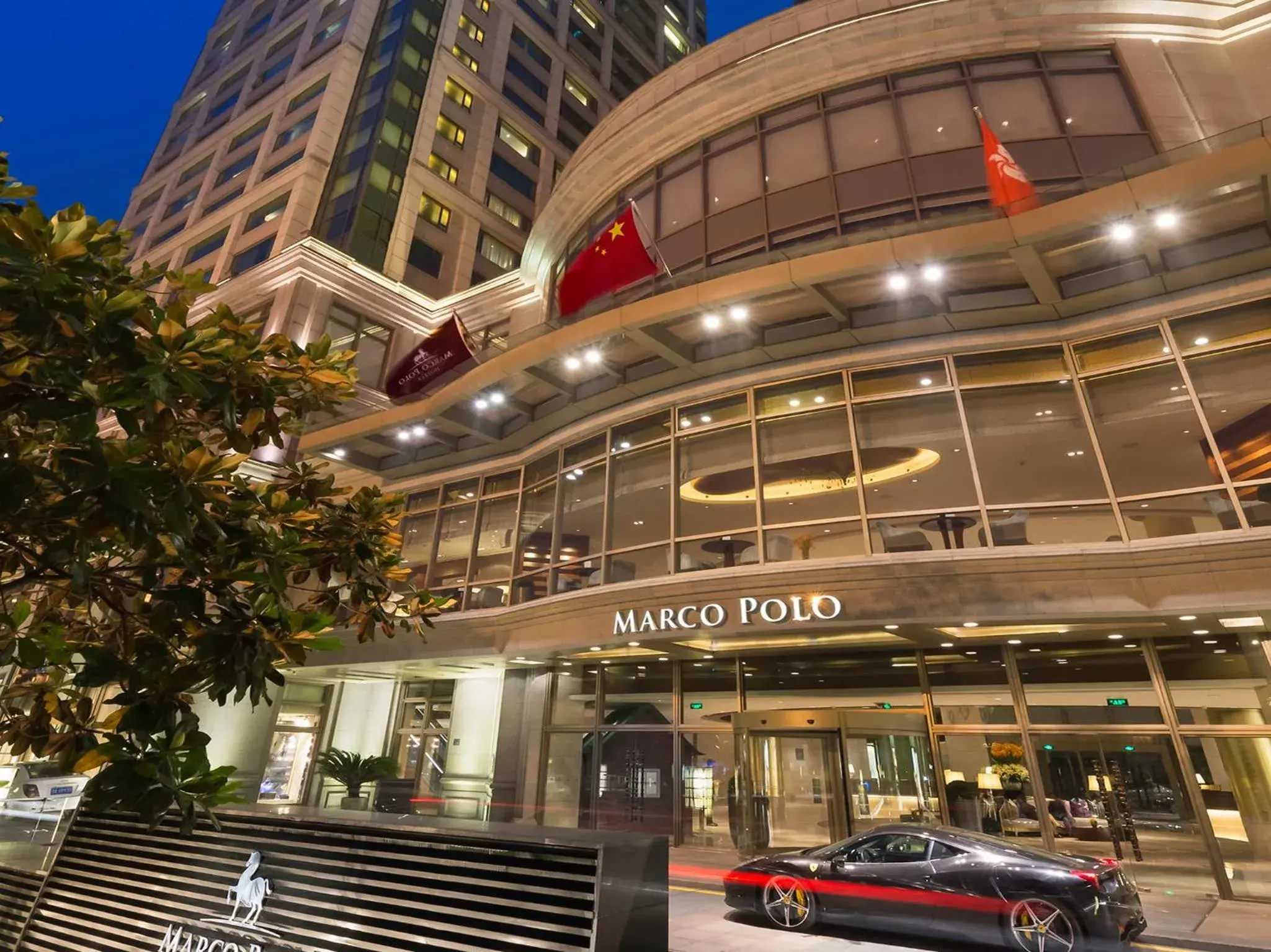 Facade/entrance, Property Building in Marco Polo Wuhan Hotel