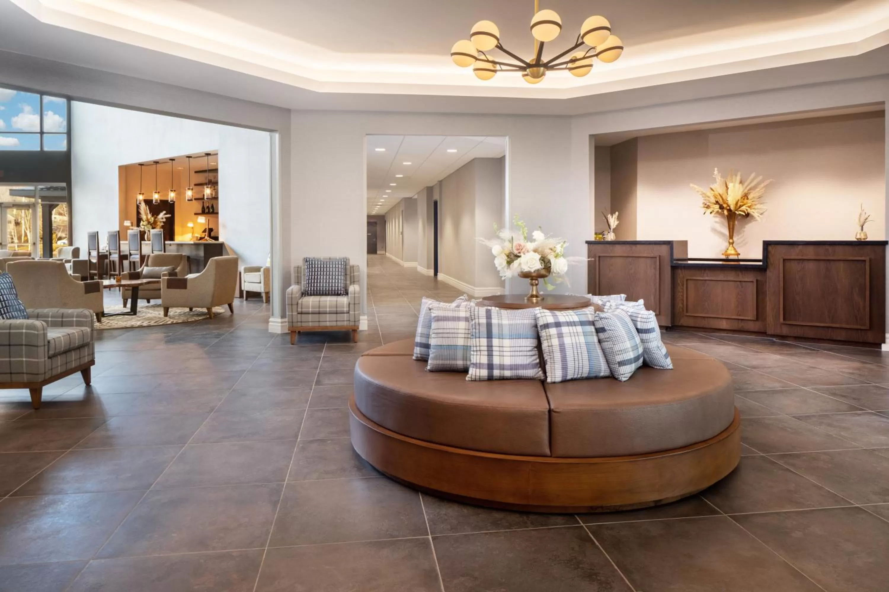 Lobby or reception in voco Saranac Lake NY - Waterfront by IHG