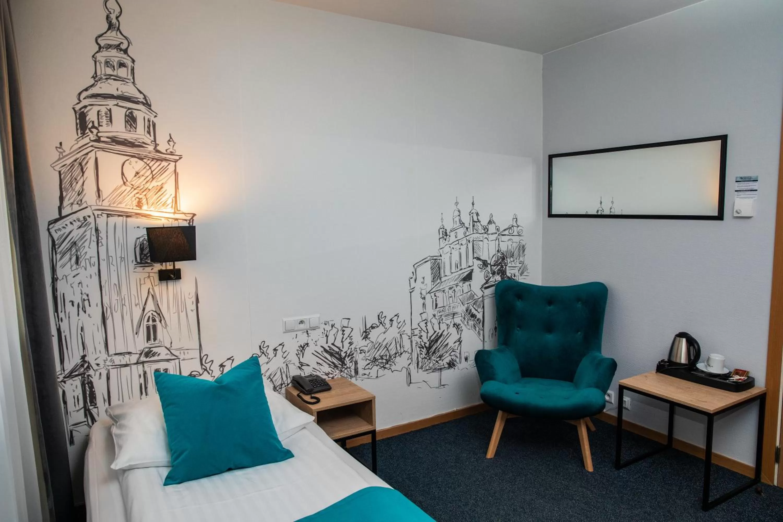 Bed in Hotel Pod Wawelem