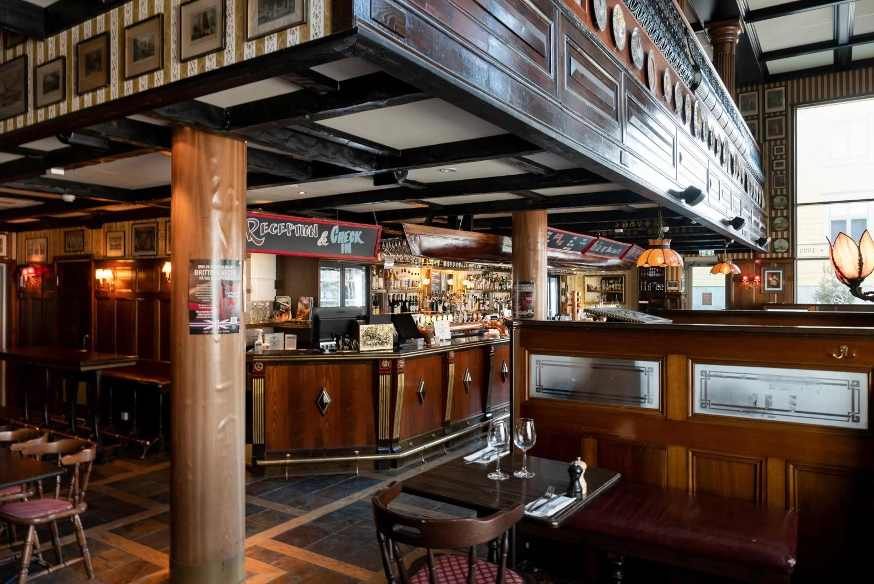 Lobby or reception in Hotel Bishops Arms Piteå