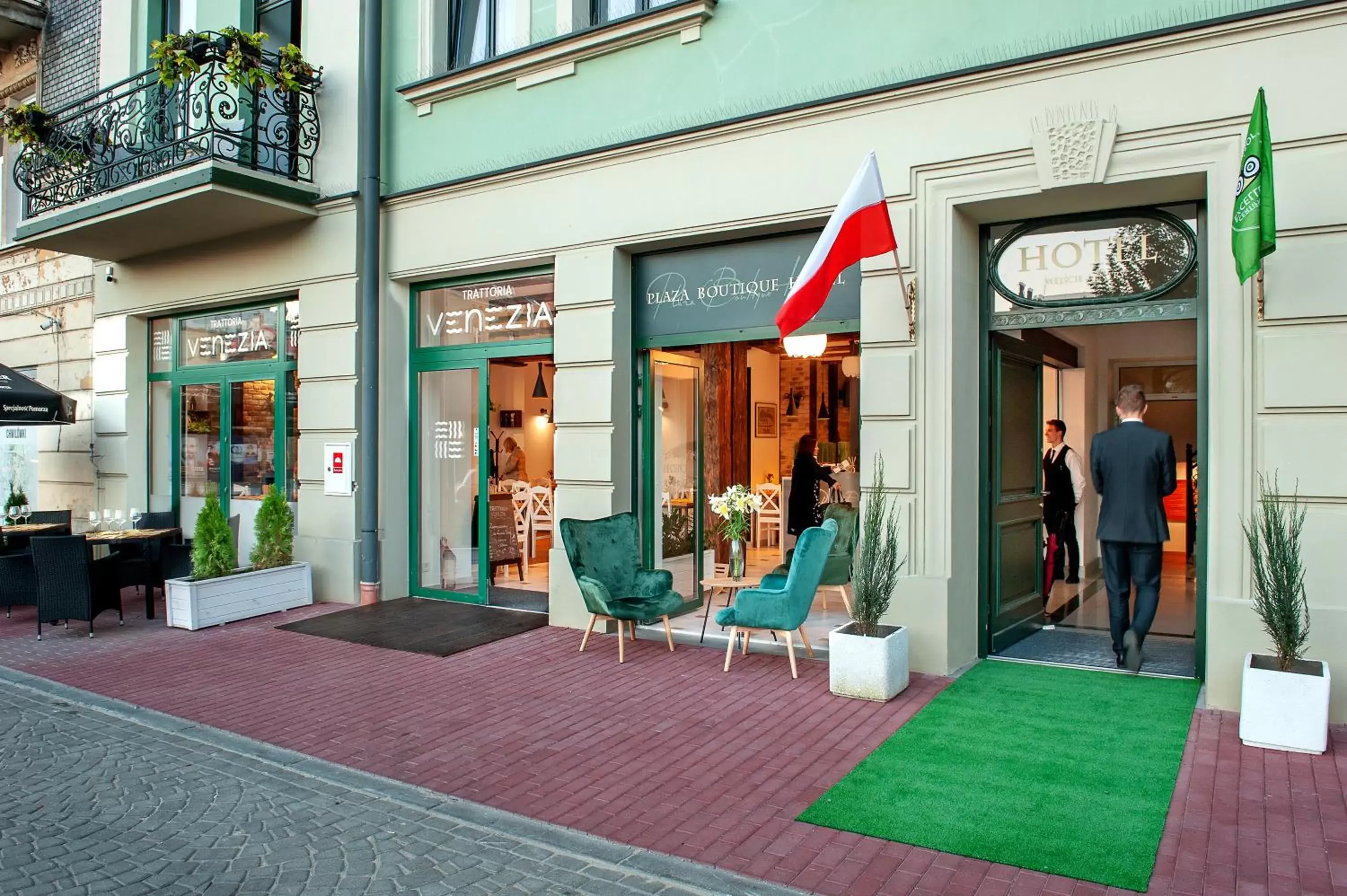 Facade/entrance in Plaza Boutique Hotel