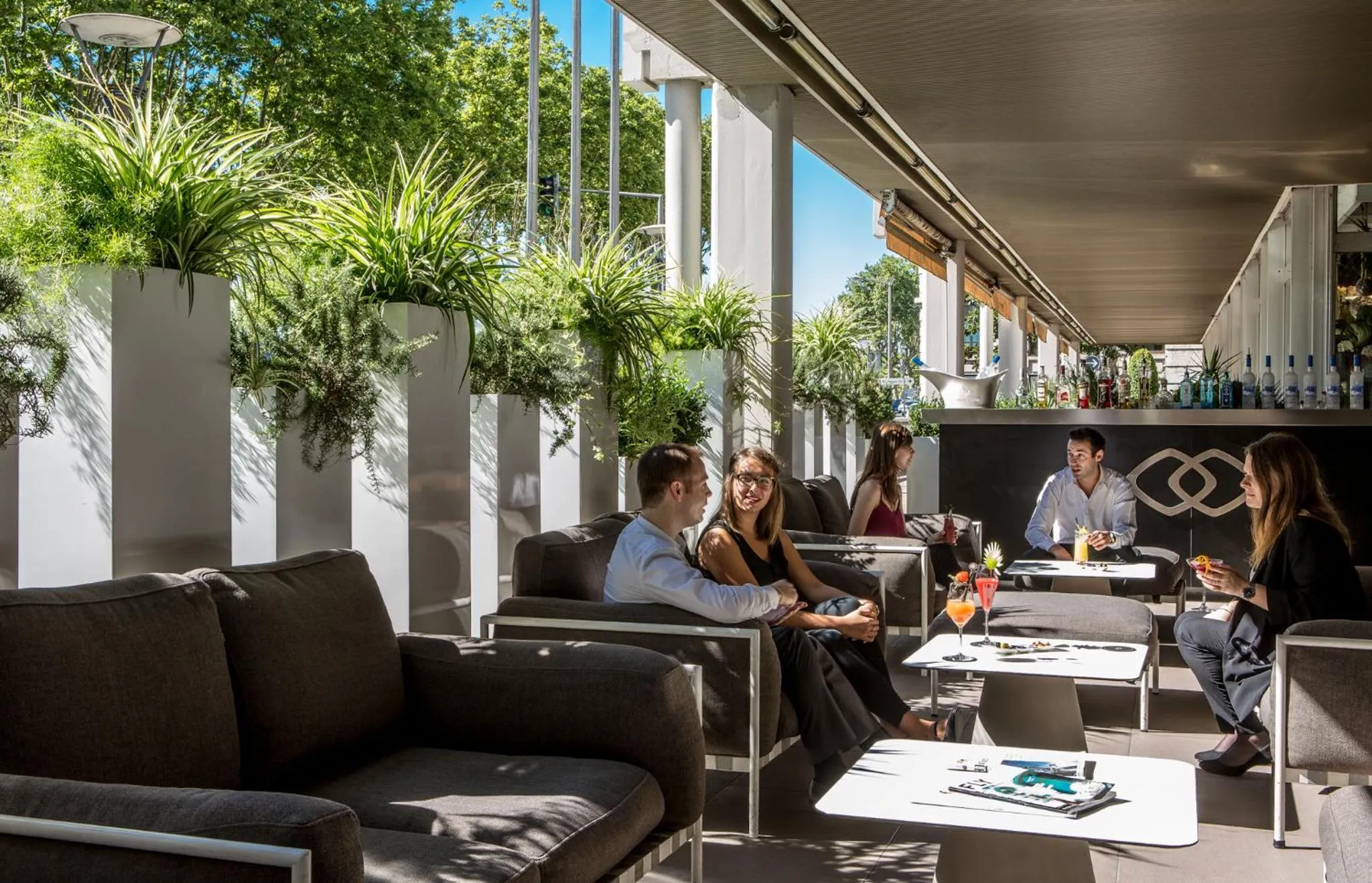Patio in Sofitel Lyon Bellecour