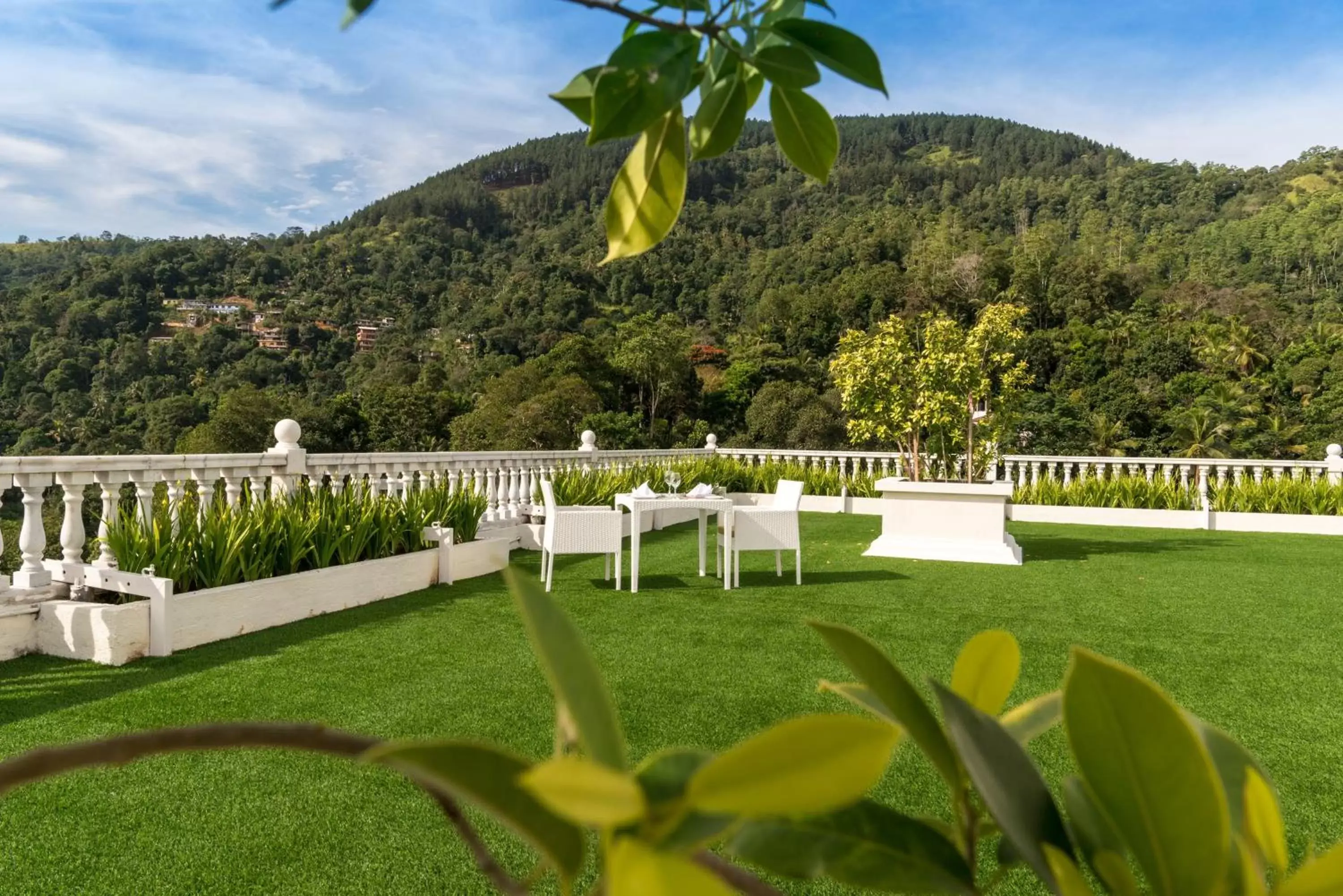 Patio in The Golden Crown Hotel