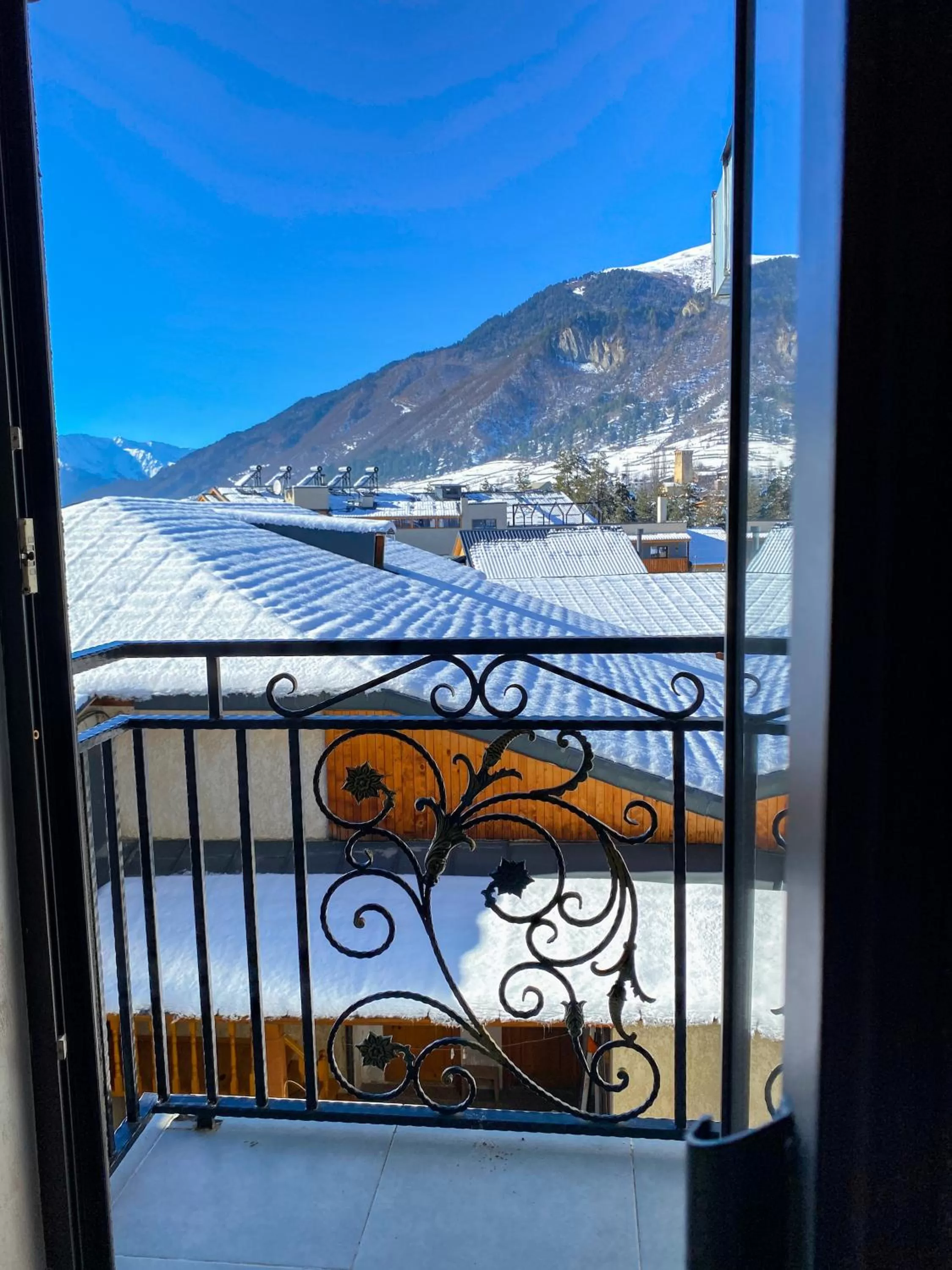 Balcony/Terrace in Hotel Mestia Inn