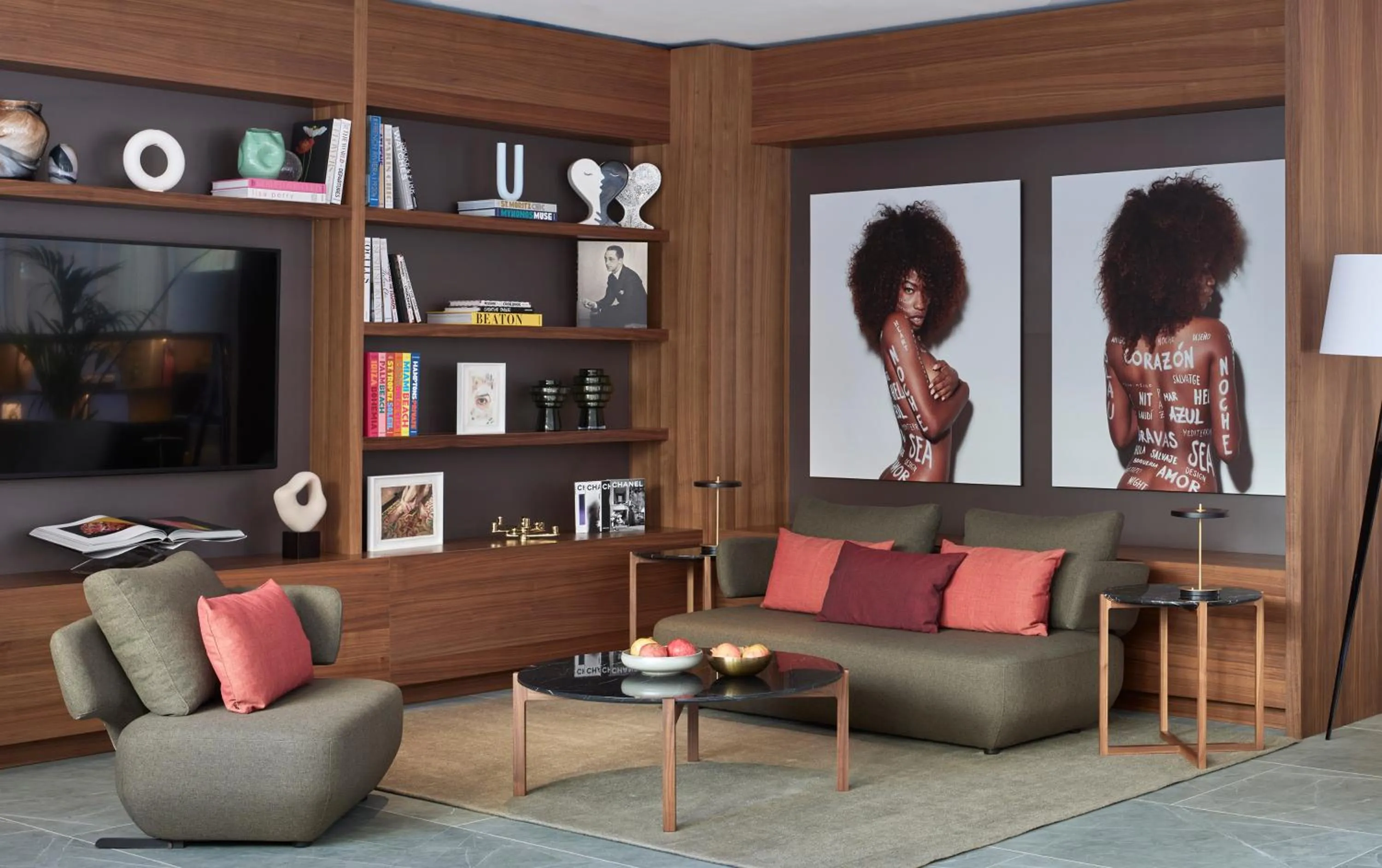 Living room in ME Barcelona