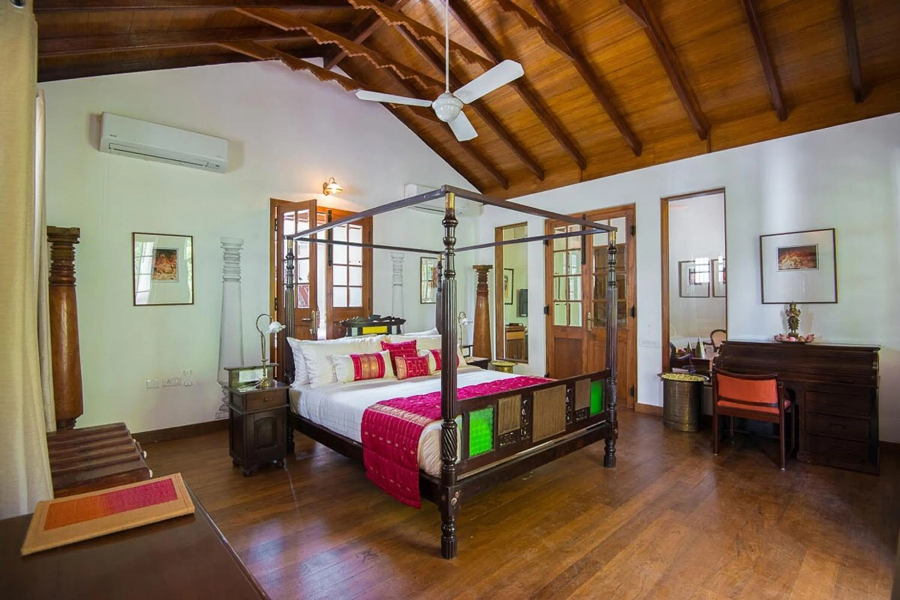 Bed in Svatma - A Luxury Heritage Resort
