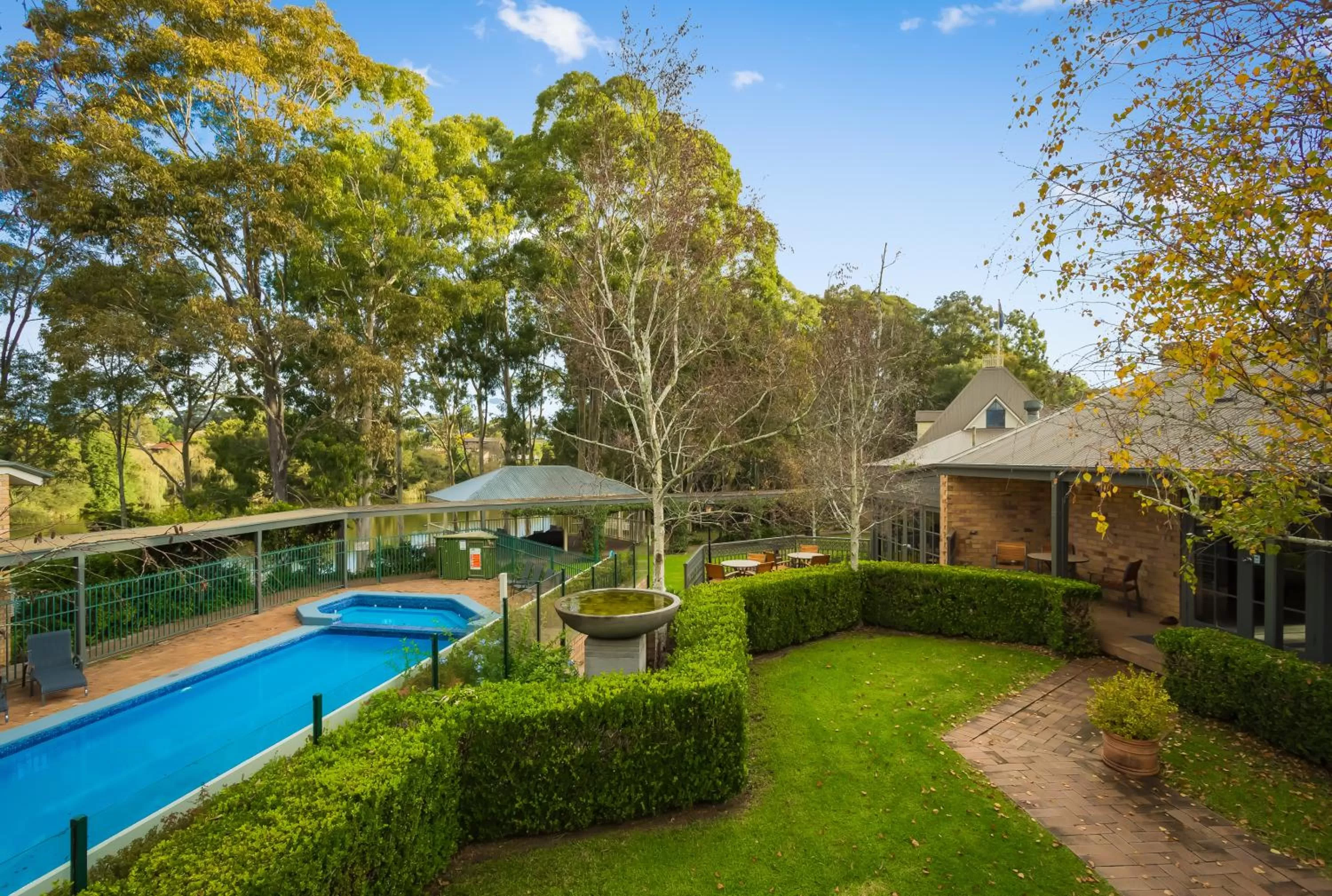 Pool view in Lincoln Downs Resort Batemans Bay