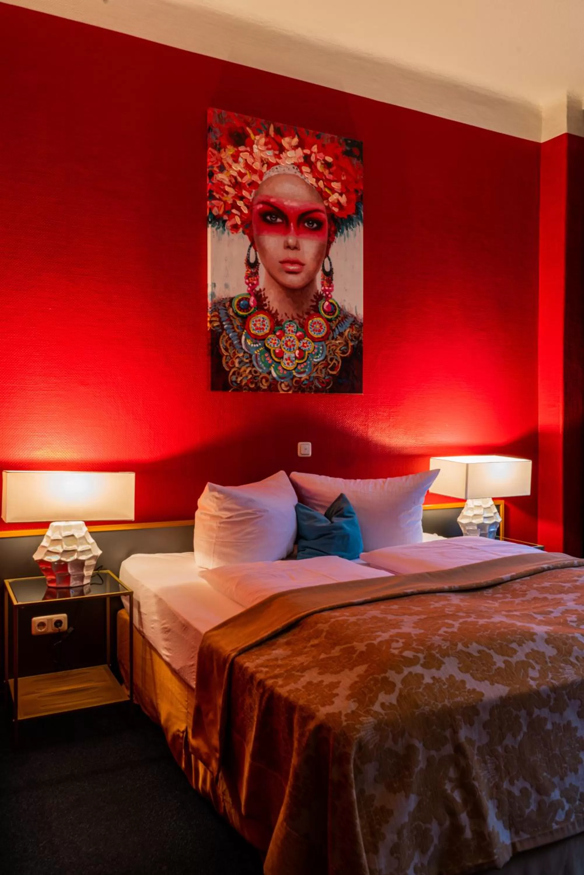 Bed in Boutique Hotel Rothenburger Hof