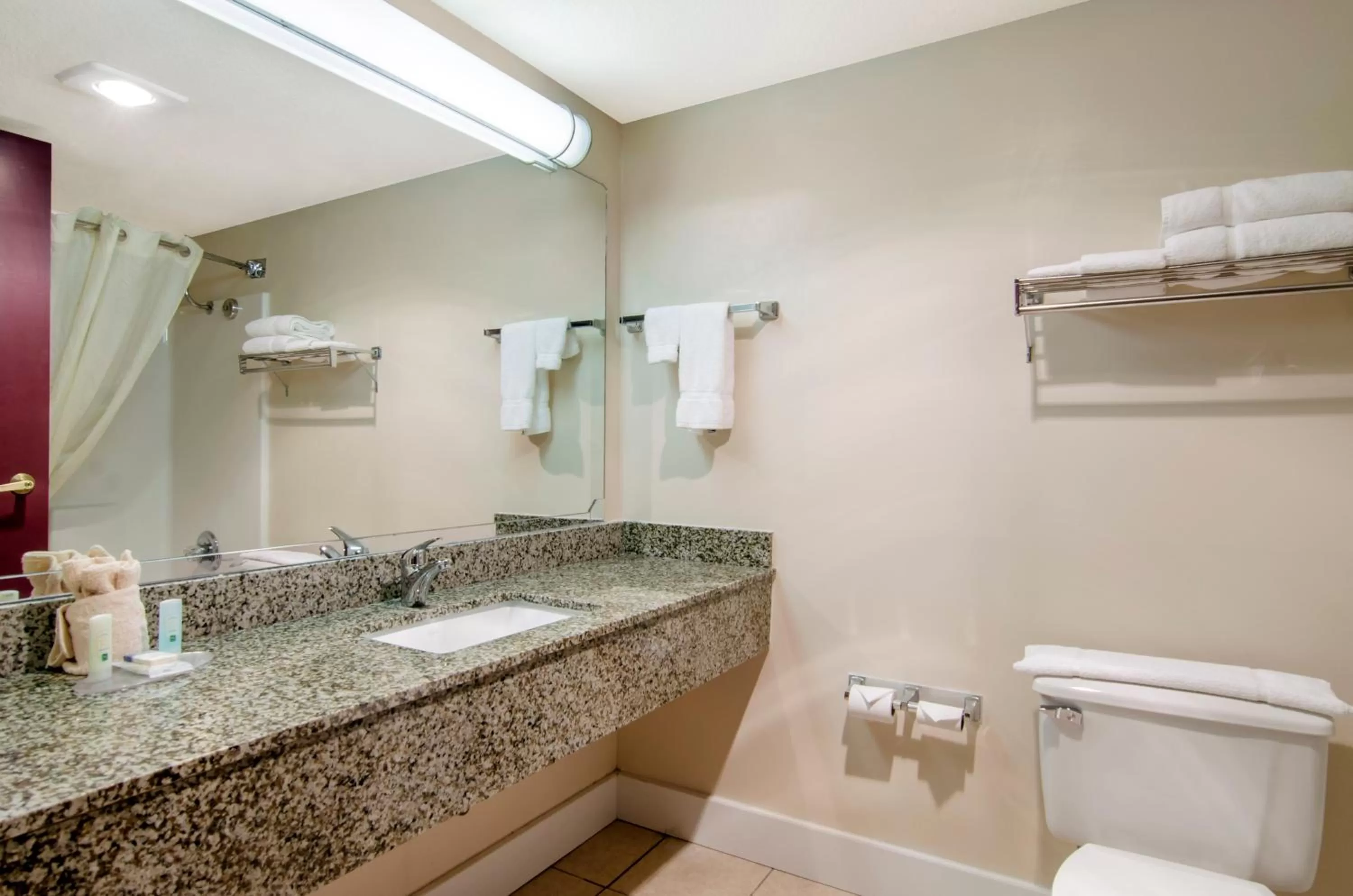 Bathroom in Quality Inn & Suites Carthage near Precious Moments Chapel