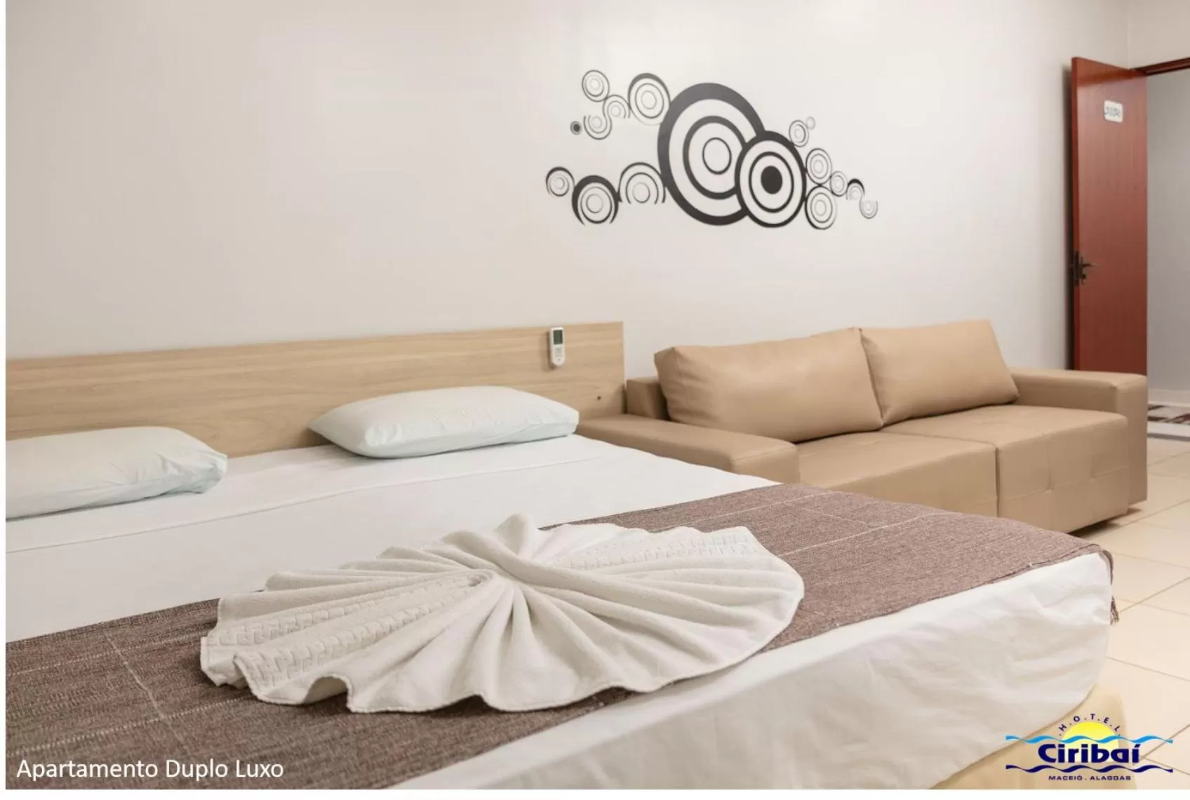 Bed in Hotel Ciribaí