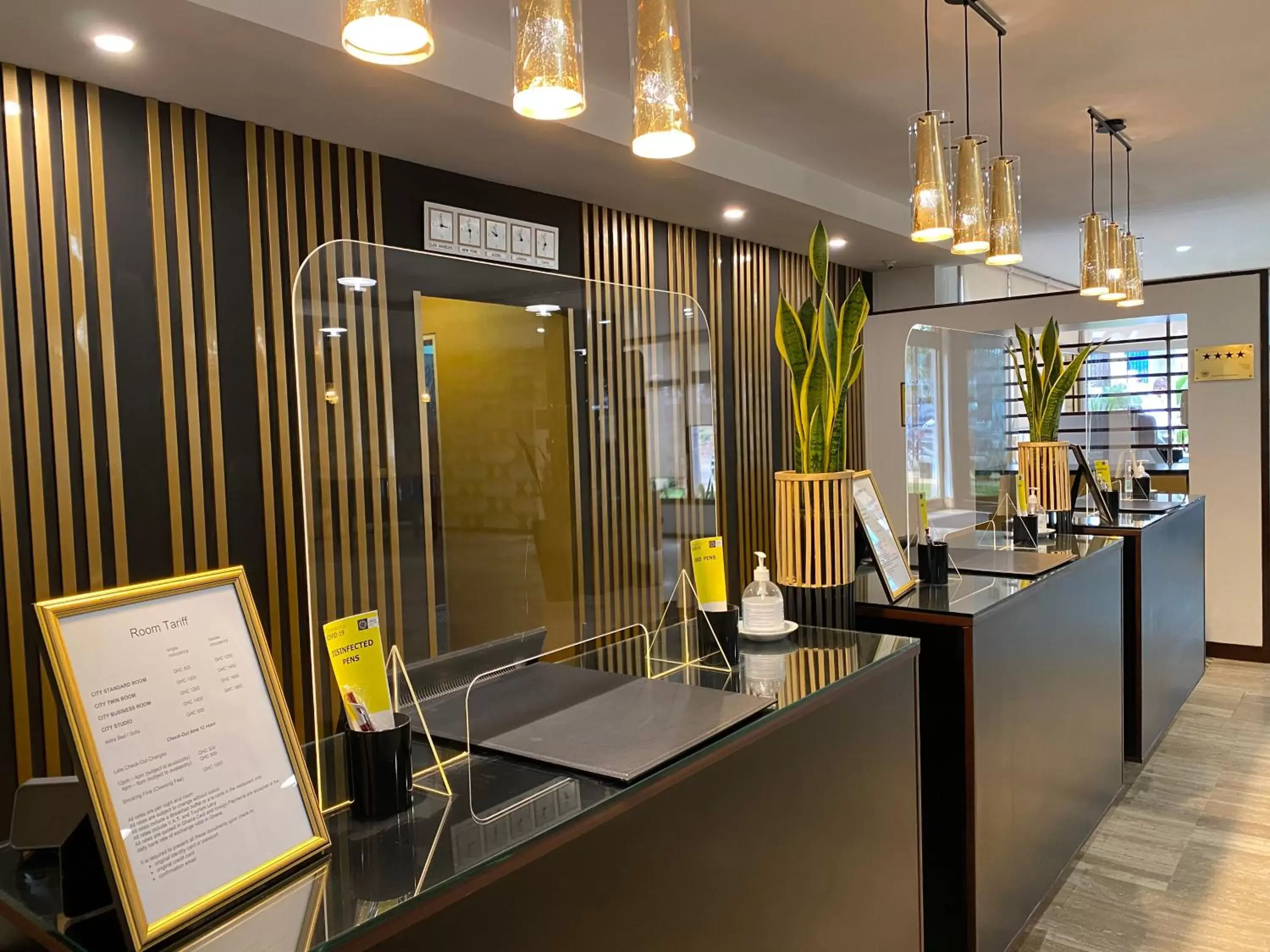 Lobby or reception in Accra City Hotel Lobby or reception in Accra City Hotel