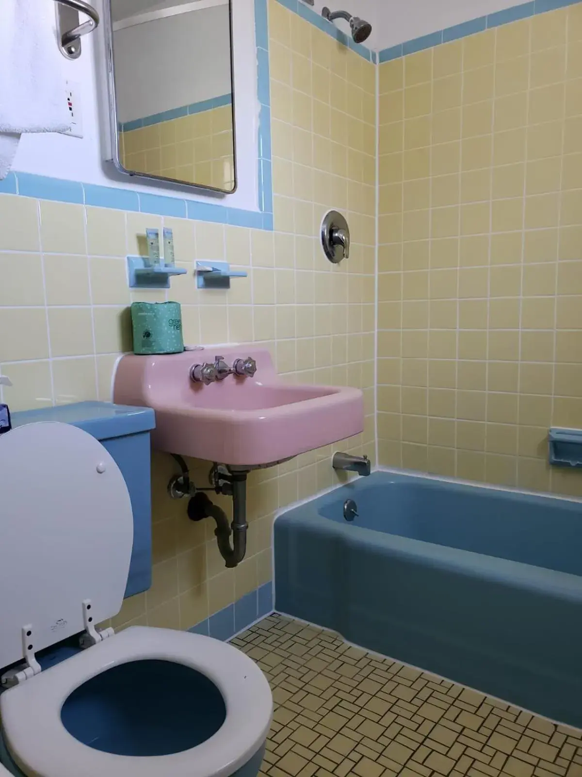 Bathroom in Tropicana Motel