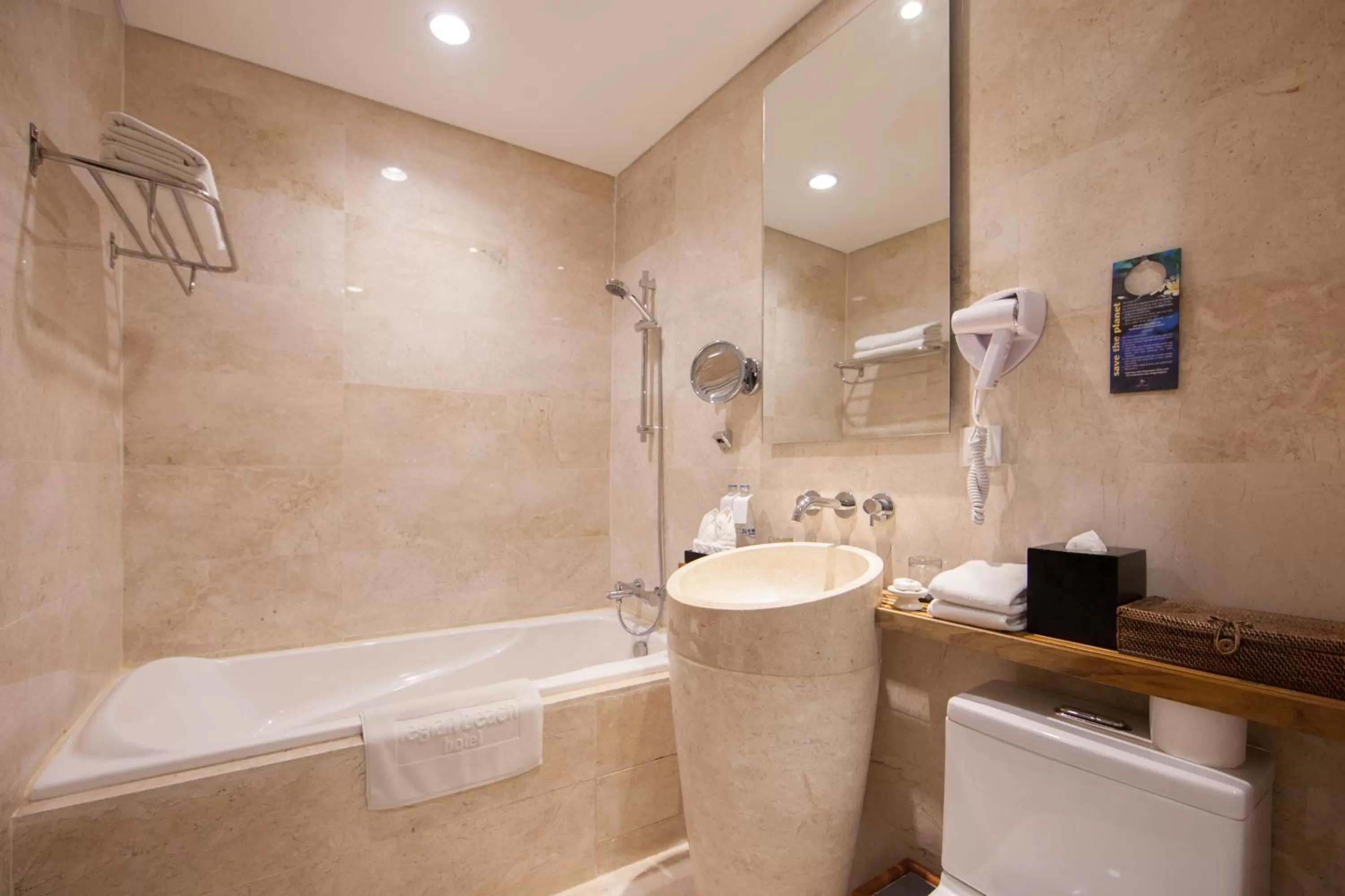 Bathroom in Legian Beach Hotel