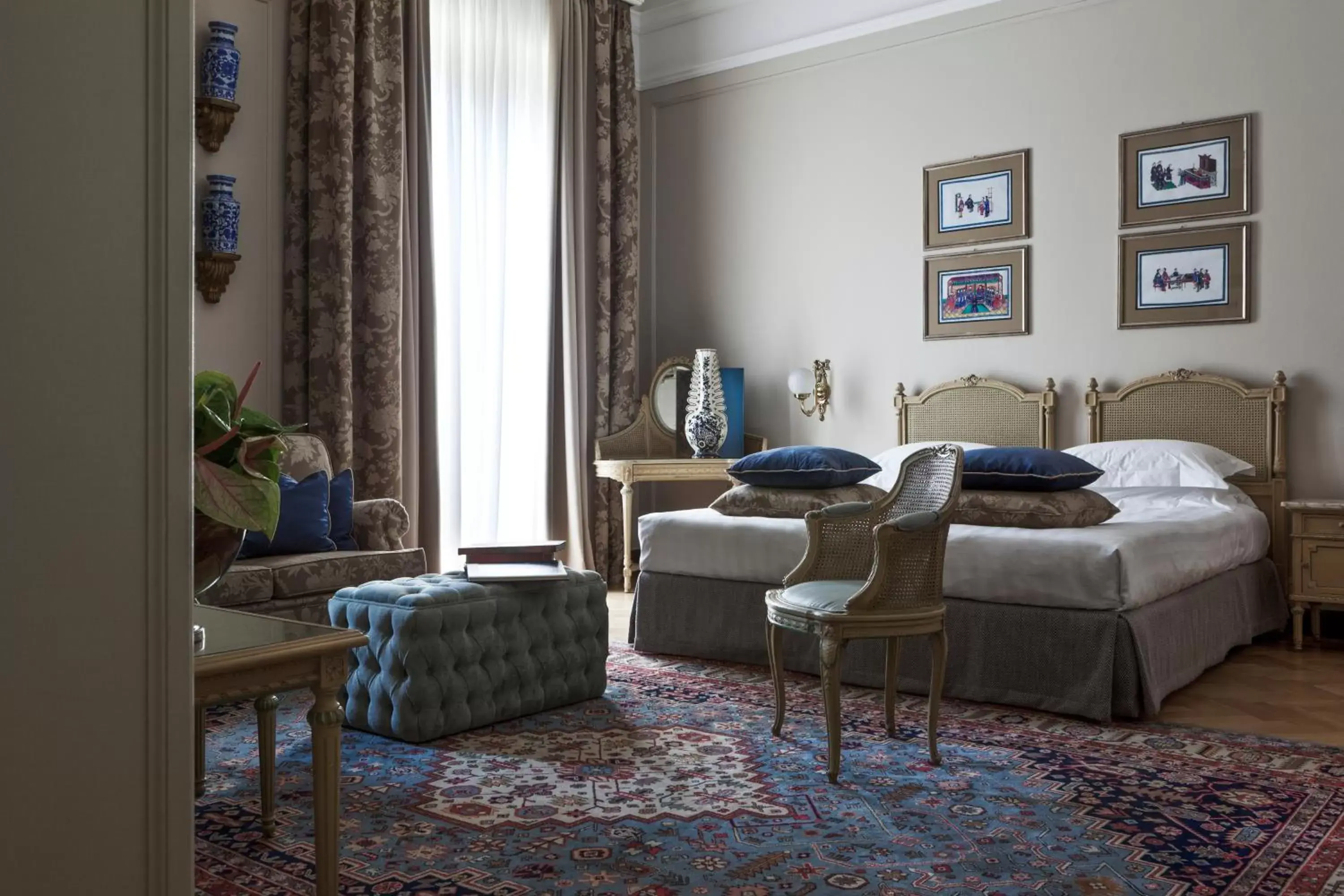 Living room, Seating Area in Grand Hotel et de Milan - The Leading Hotels of the World