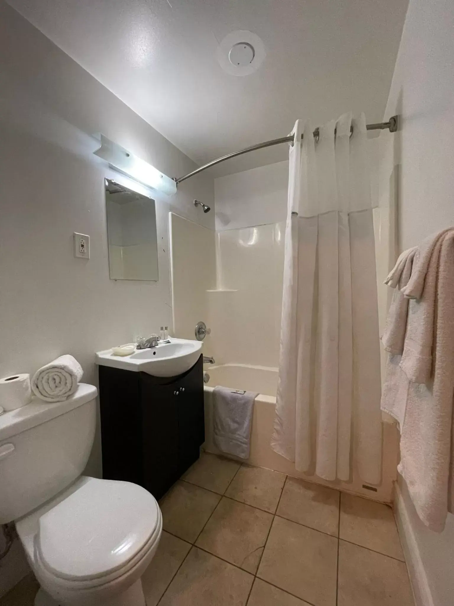 Bathroom in Travelodge by Wyndham London Ontario