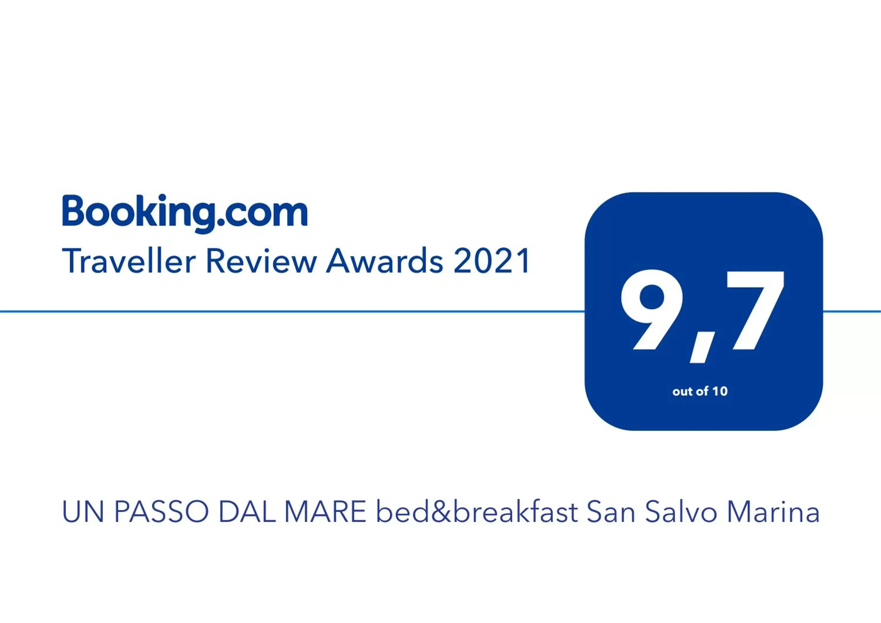 Certificate/Award in UN PASSO DAL MARE bed&breakfast San Salvo Marina