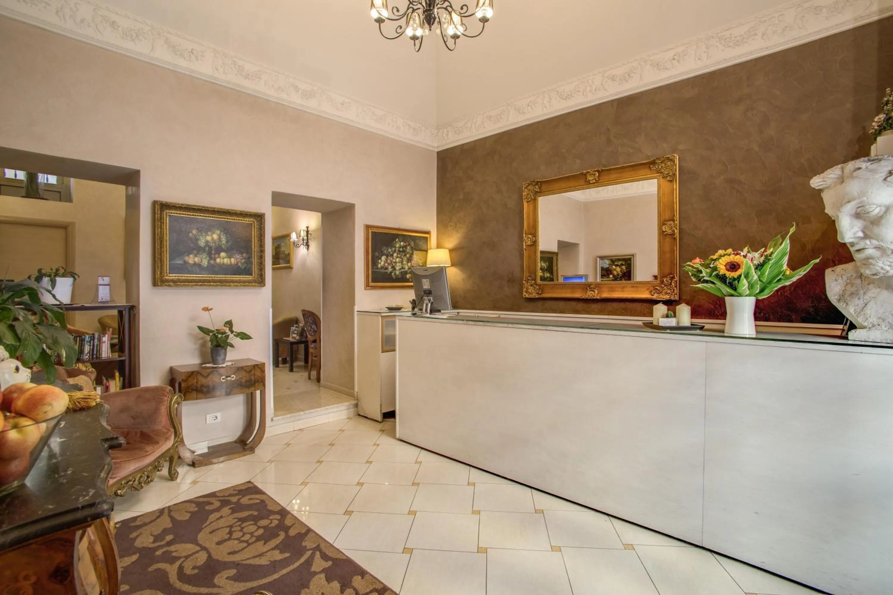 Lobby or reception in Hotel Caravaggio