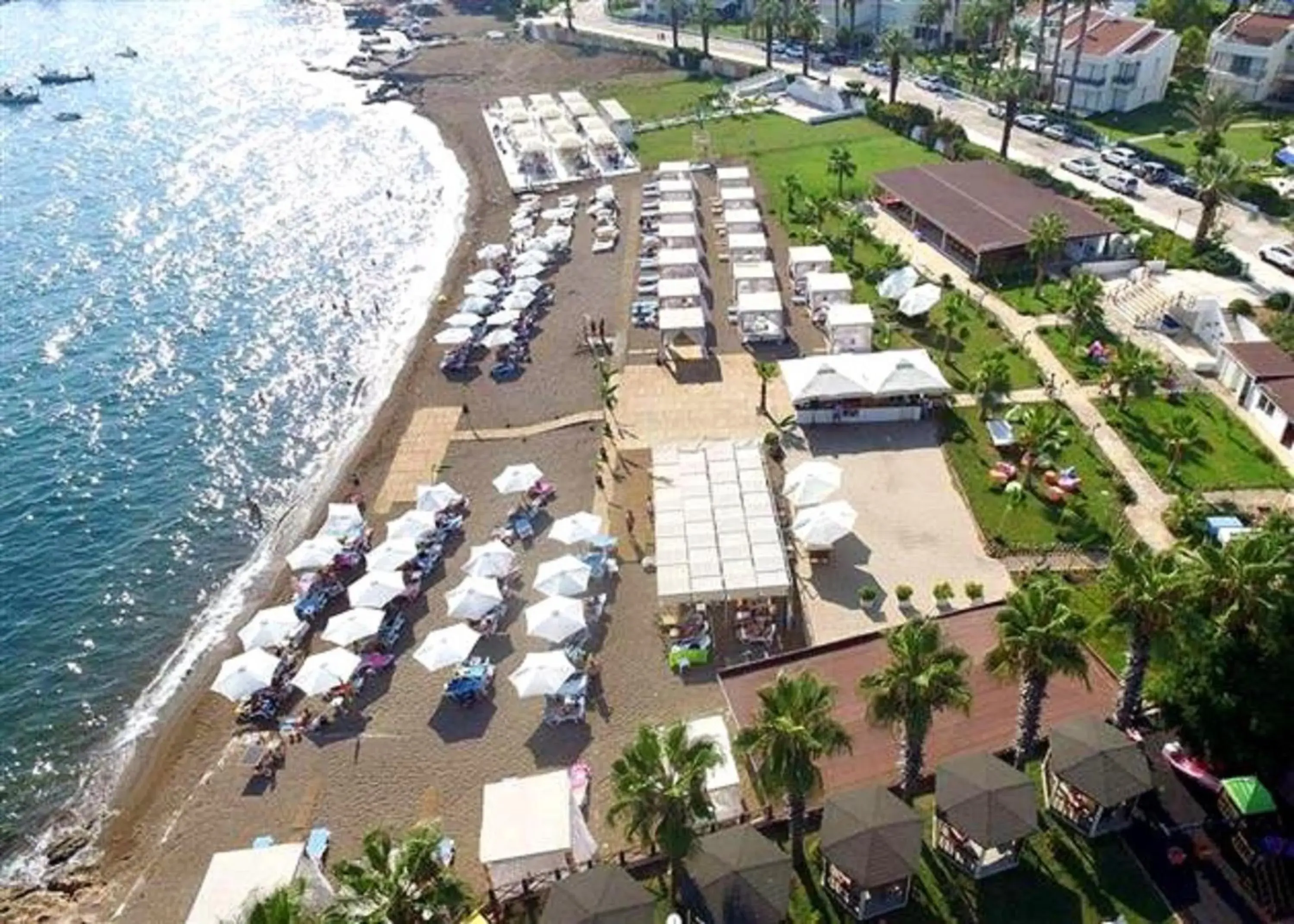 Beach, Bird's-eye View in Tourist Hotel