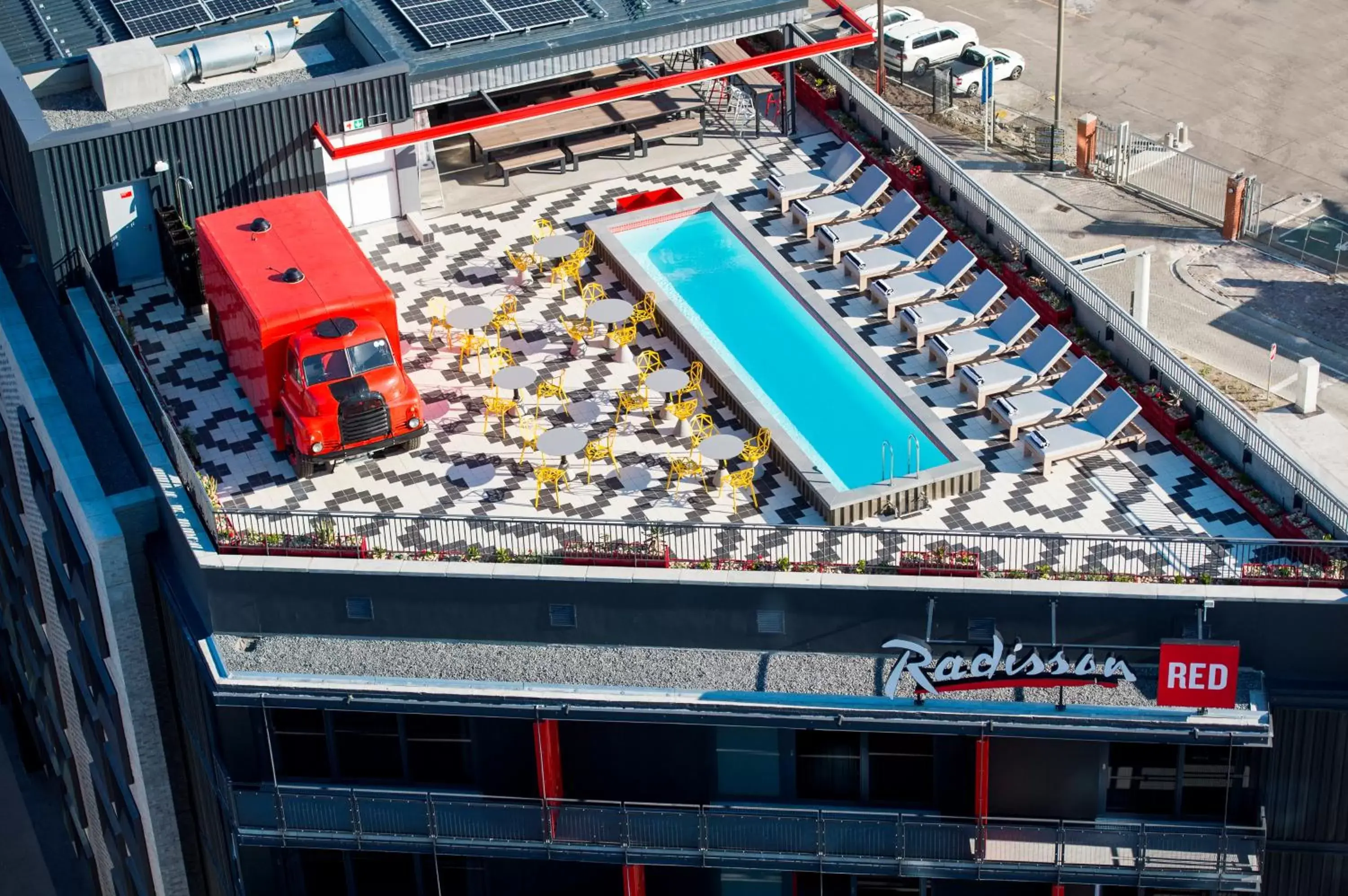 Swimming pool in Radisson RED Hotel V&A Waterfront Cape Town