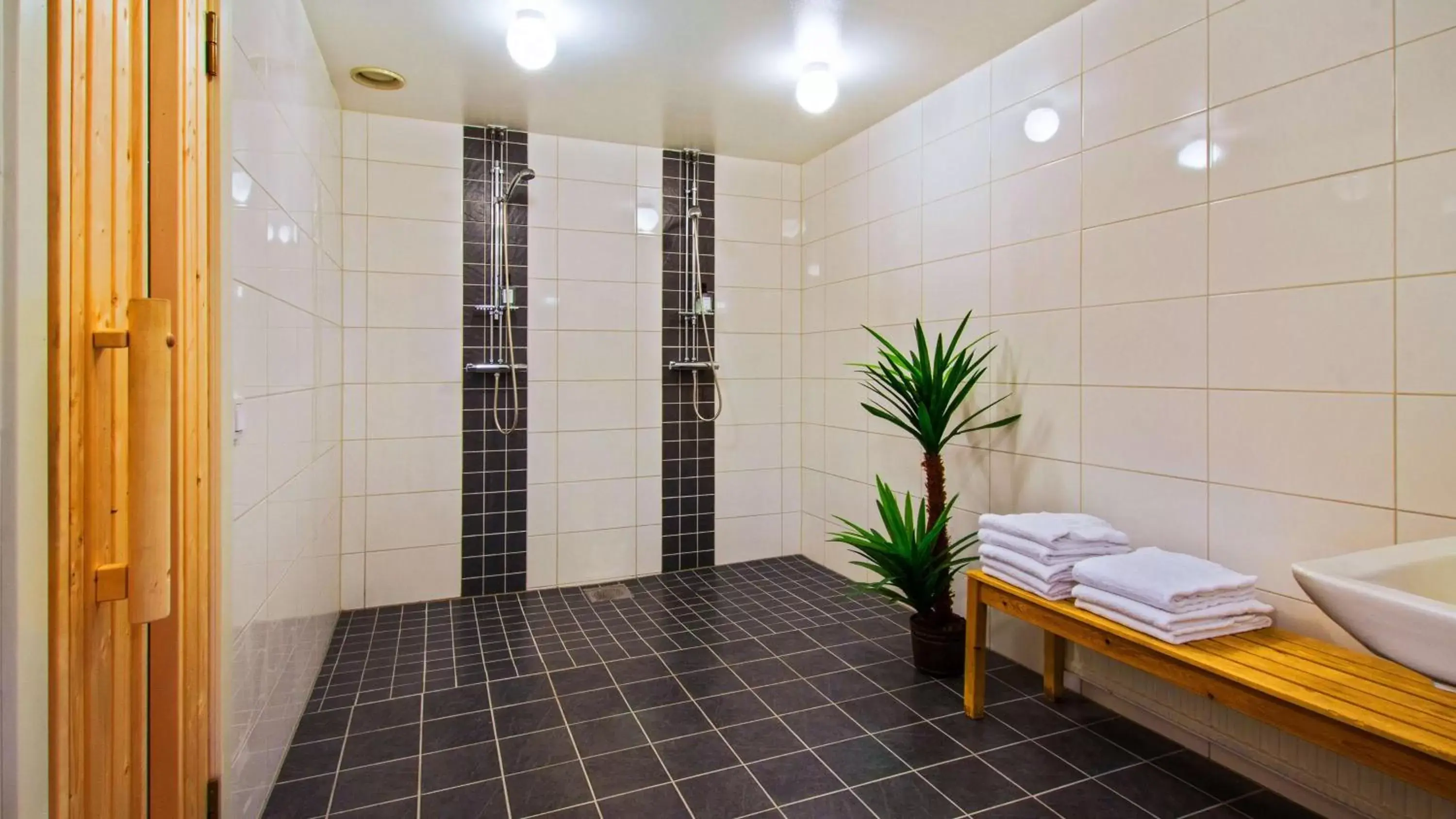 Sauna, Bathroom in Best Western Hotel Scheele