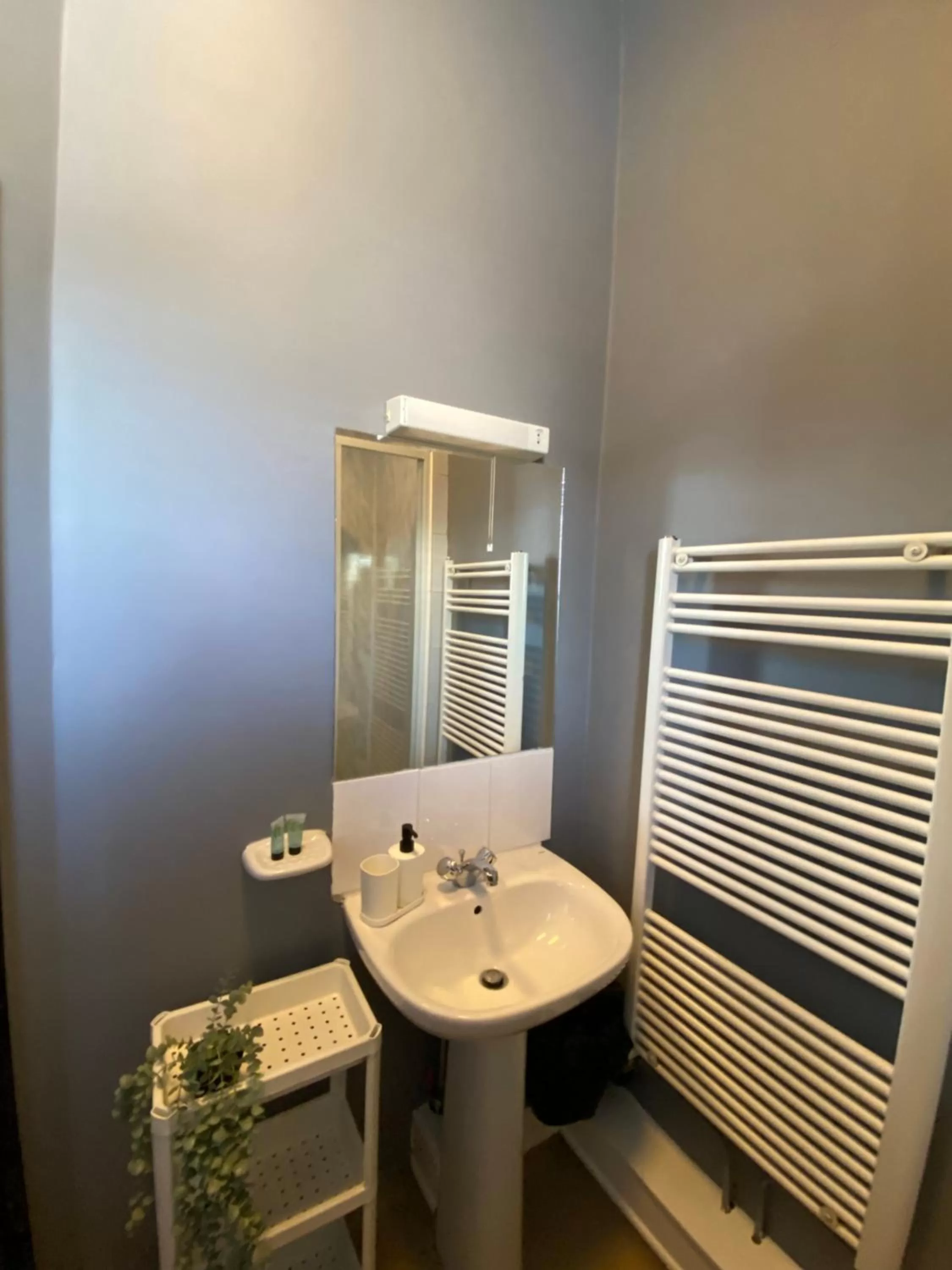 Bathroom in Bay view rooms at Mentone Hotel